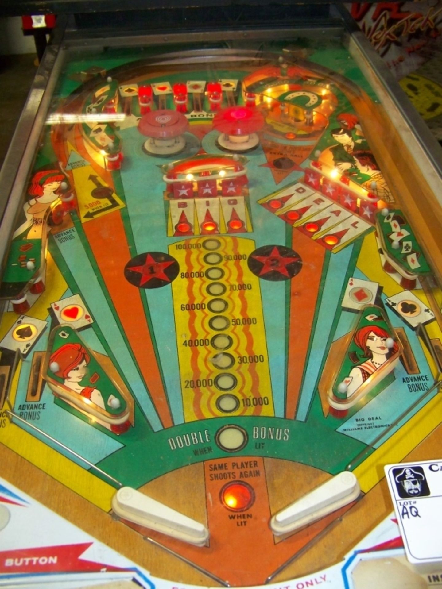 BIG DEAL CLASSIC PINBALL MACHINE WILLIAMS - Image 2 of 6