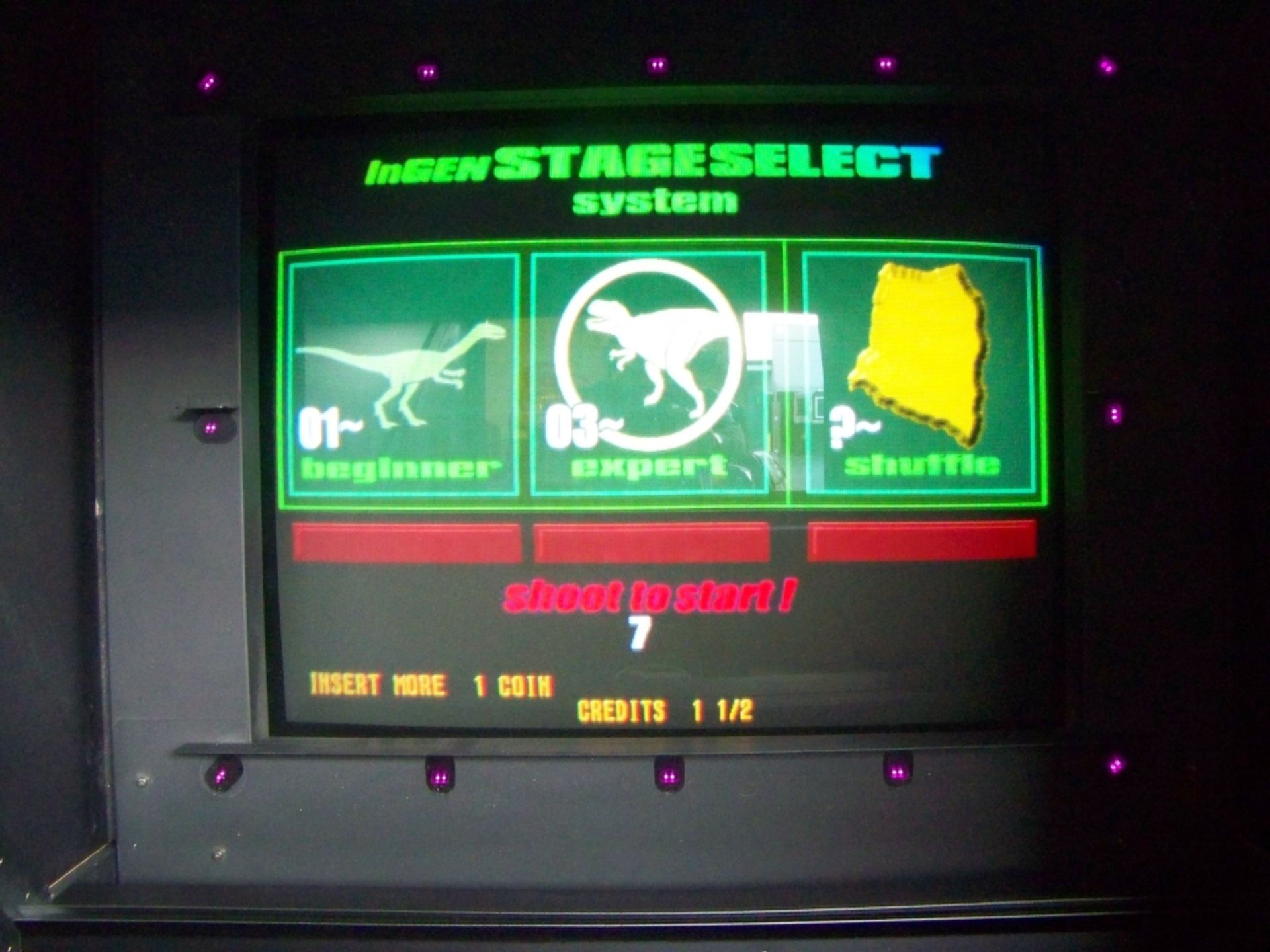 LOST WORLD JURASSIC PARK SEGA SHOOTER ARCADE GAME - Image 4 of 5