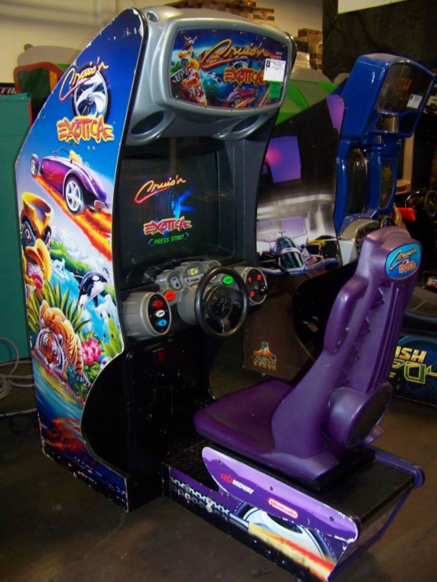 CRUISIN EXOTICA DEDICATED DRIVER ARCADE GAME