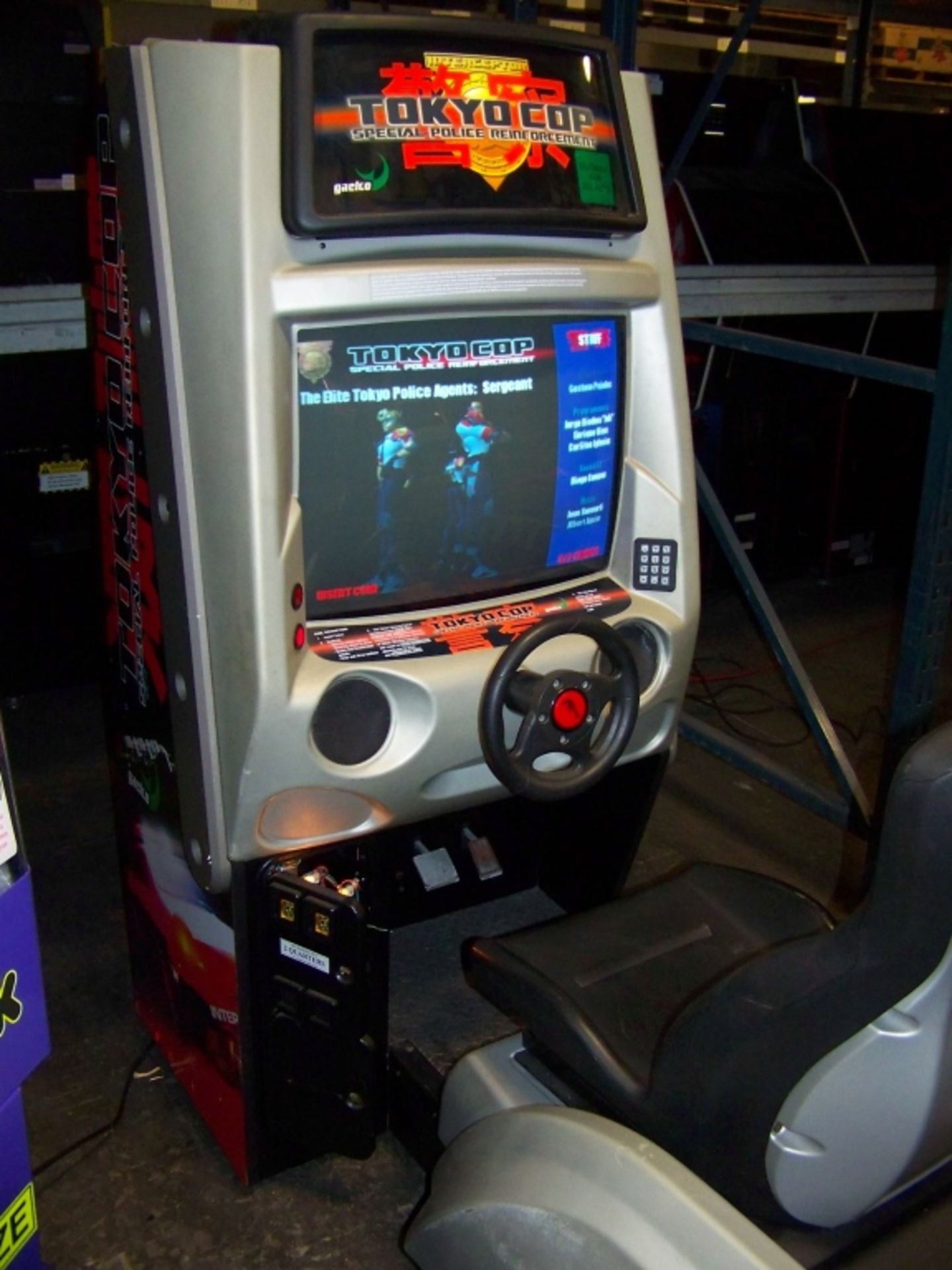 TOKYO COP SITDOWN DRIVER ARCADE GAME JAELCO