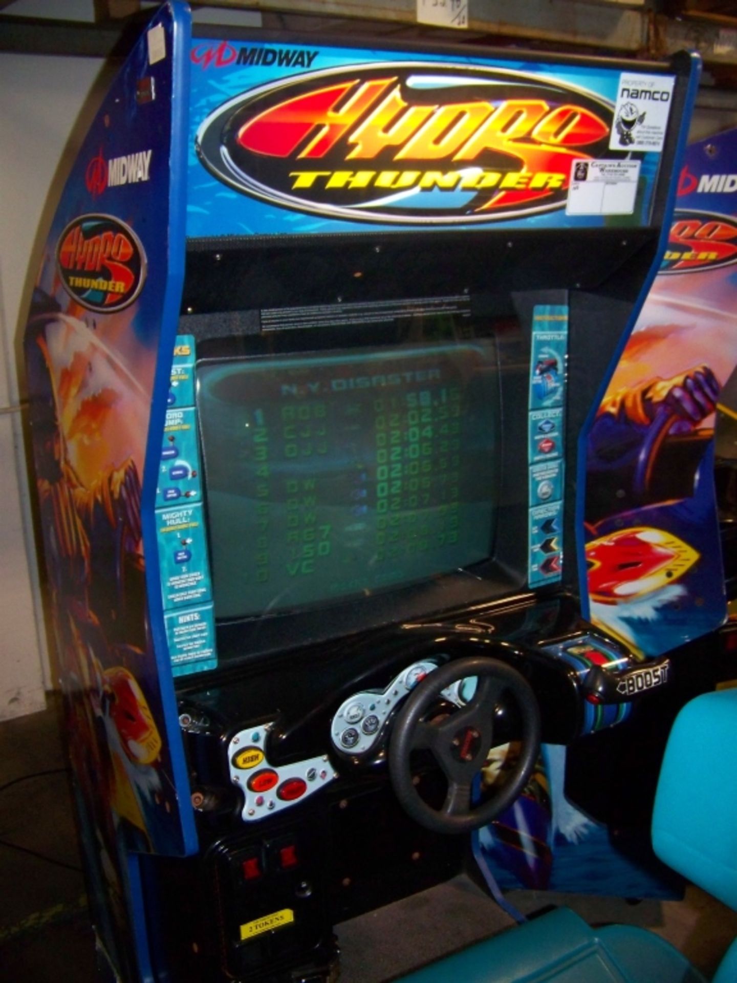 HYDRO THUNDER BOAT RACING ARCADE GAME MIDWAY