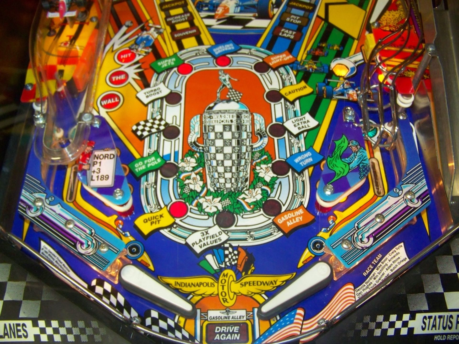 INDIANAPOLIS 500 PINBALL MACHINE BALLY - Image 7 of 8