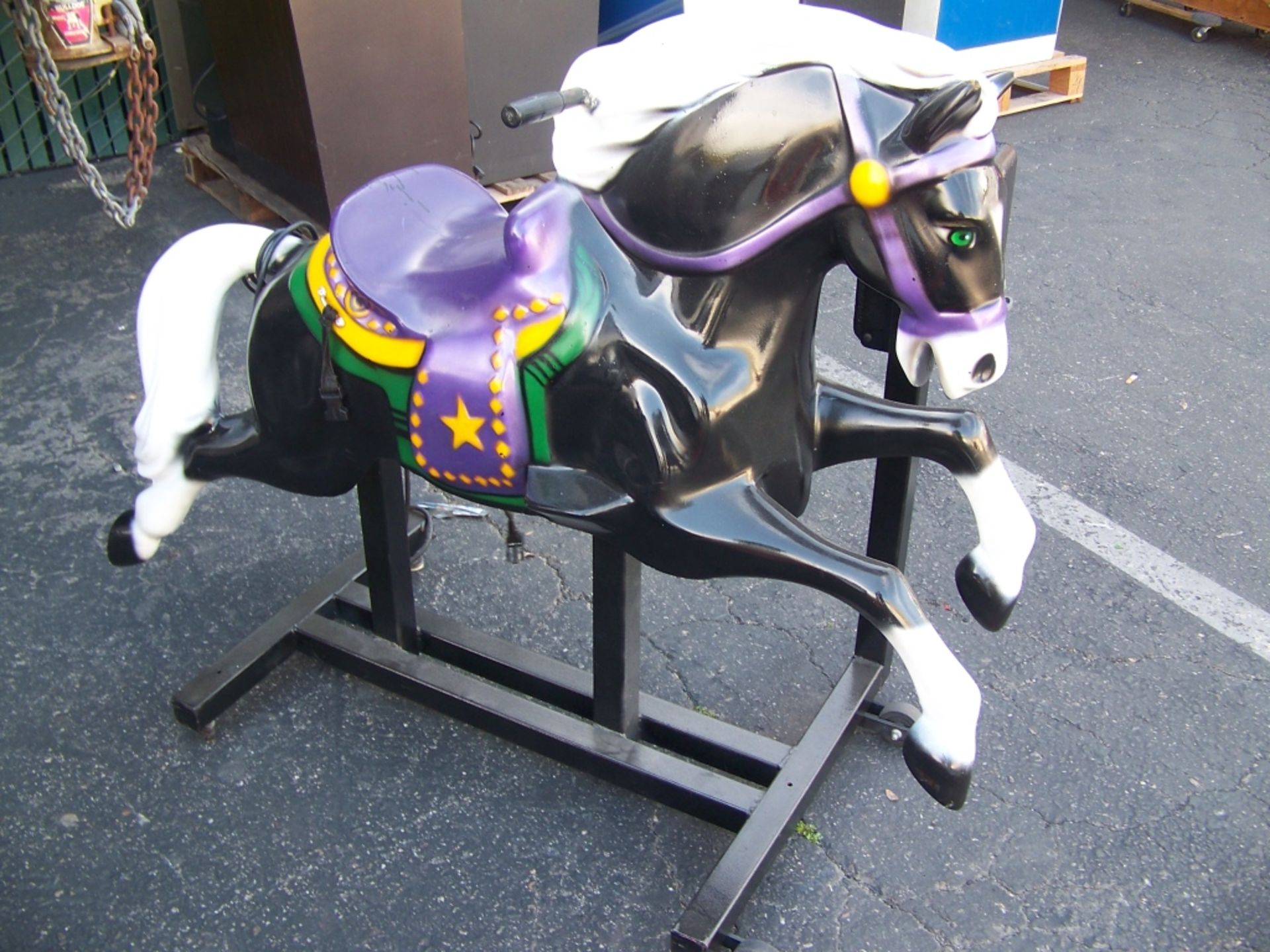 KIDDIE RIDE COIN OPERATED STALLION HORSE - Image 2 of 3