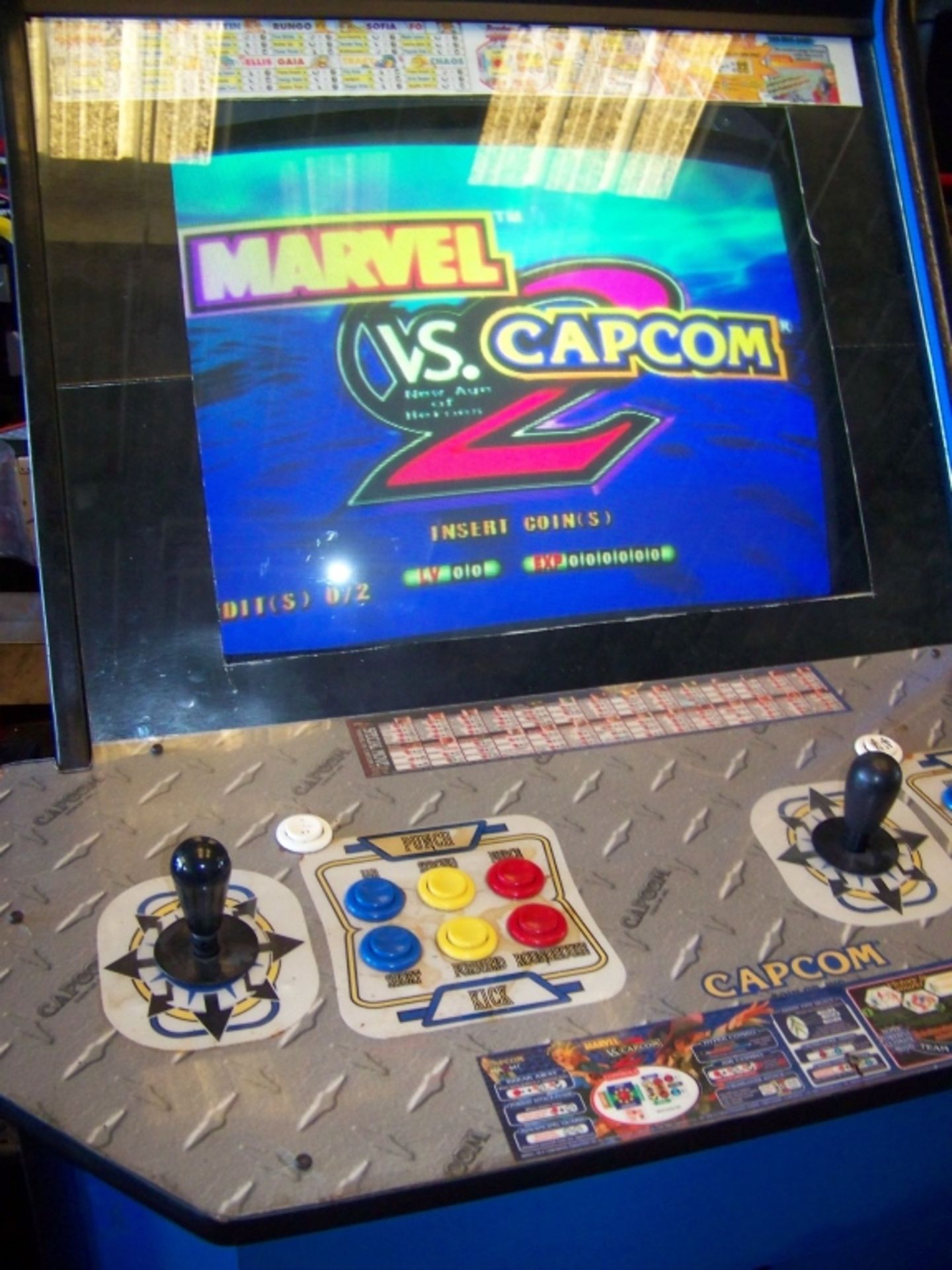 MARVEL VS. CAPCOM 2 Q SOUND ARCADE GAME CABINET - Image 2 of 6