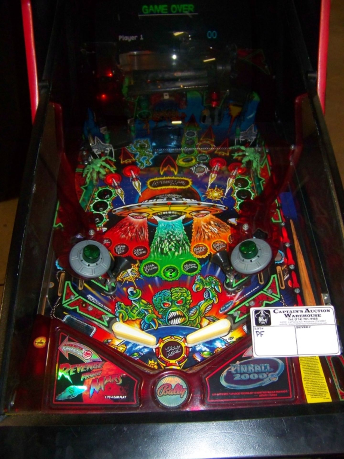 REVENGE FROM MARS PINBALL MACHINE WILLIAMS - Image 3 of 11