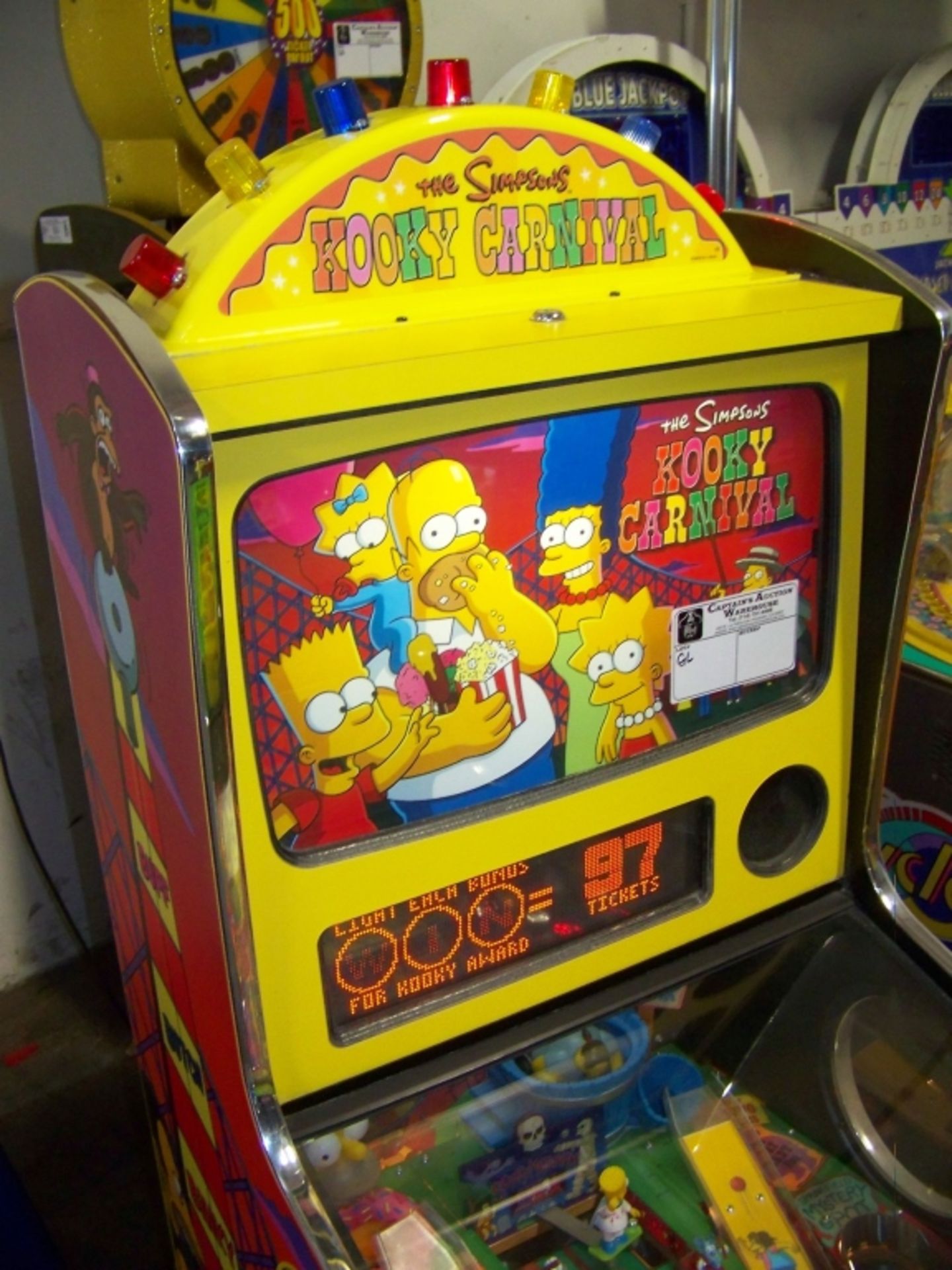 THE SIMPSONS KOOKY CARNIVAL TICKET REDEMPTION GAME - Image 2 of 5