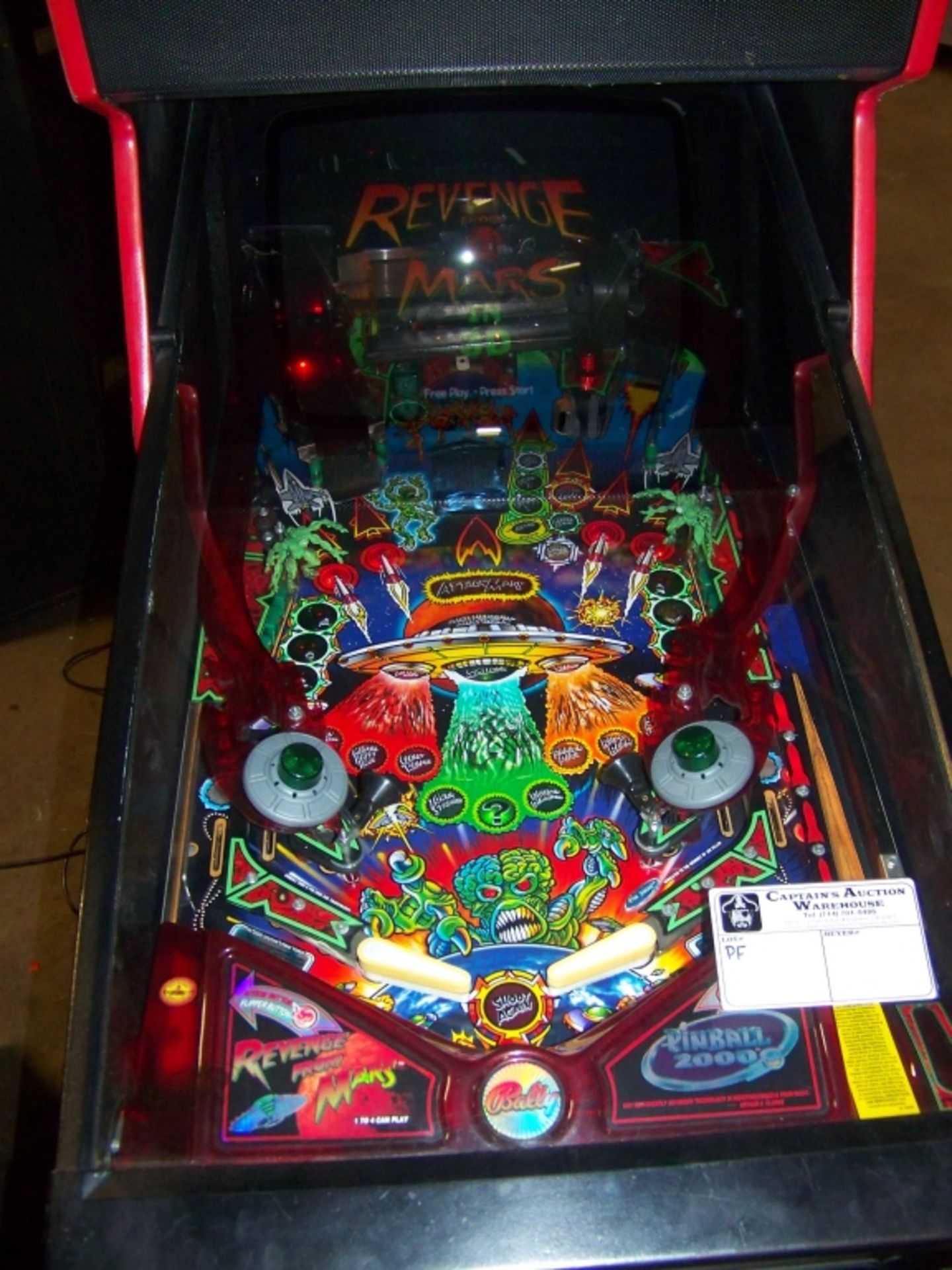 REVENGE FROM MARS PINBALL MACHINE WILLIAMS - Image 8 of 11