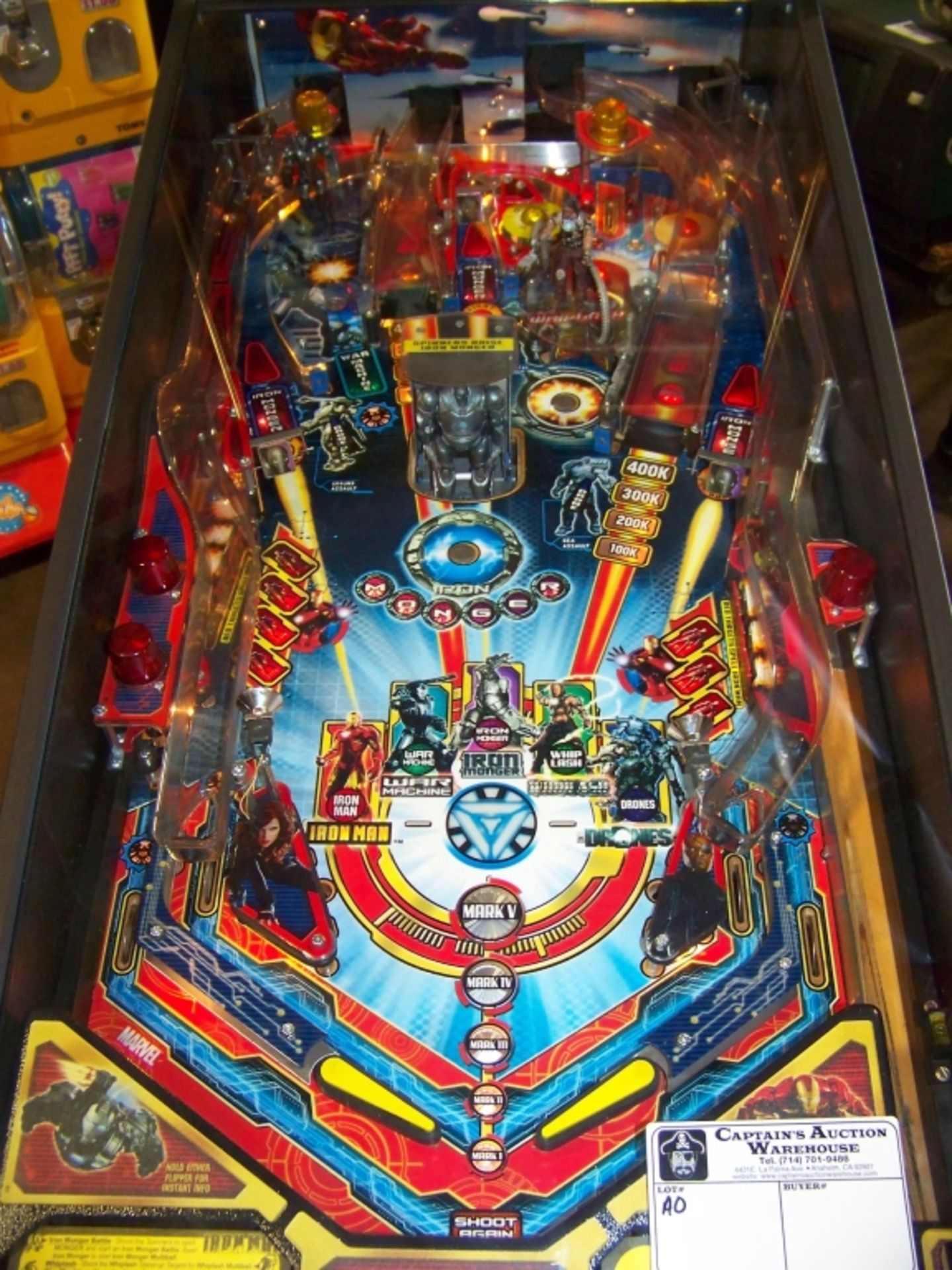 IRONMAN PRO MODEL PINBALL MACHINE STERN INC. - Image 9 of 12