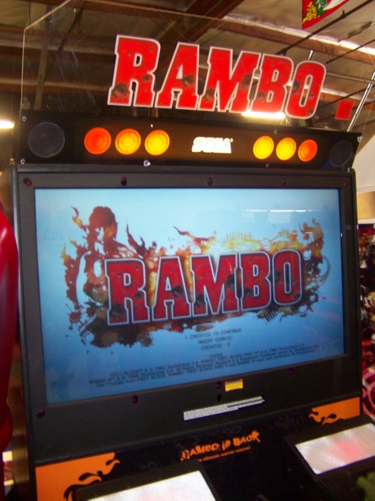RAMBO DELUXE SHOOTER ARCADE GAME SEGA - Image 11 of 11