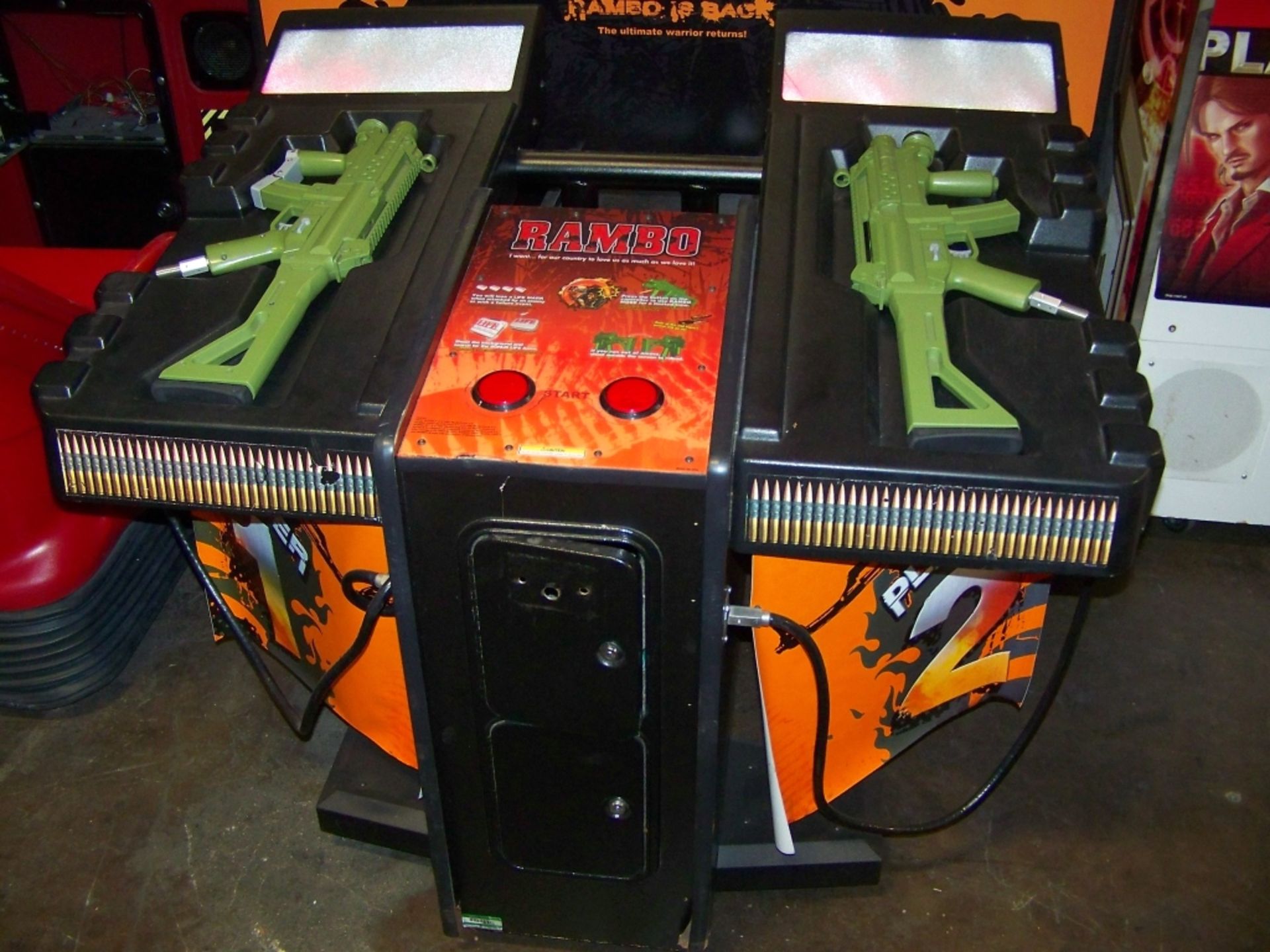 RAMBO DELUXE SHOOTER ARCADE GAME SEGA - Image 10 of 11