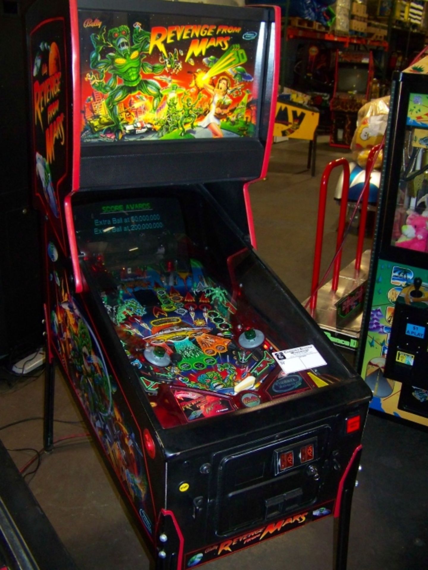 REVENGE FROM MARS PINBALL MACHINE WILLIAMS