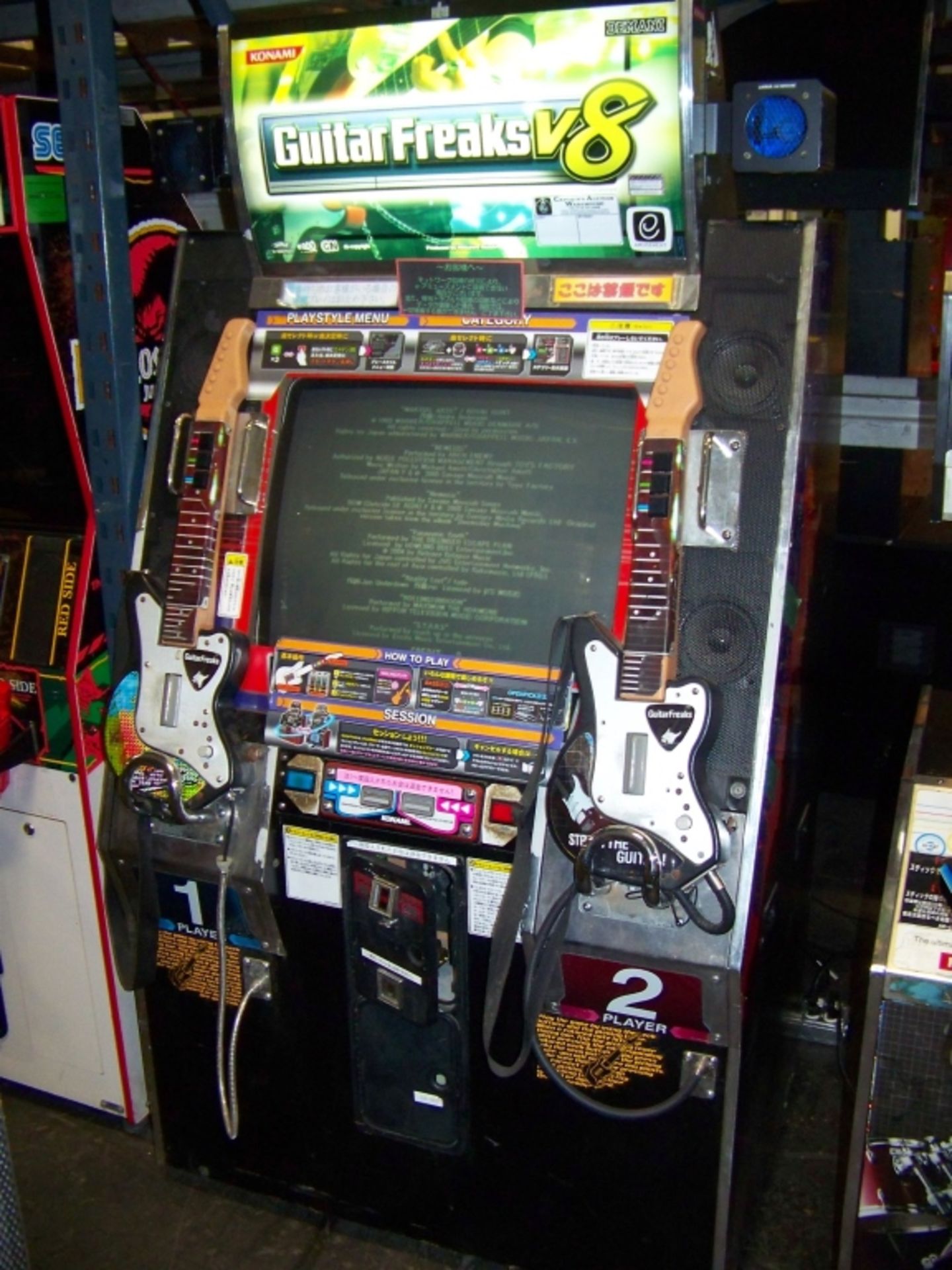 GUITAR FREAKS V8 MUSIC ARCADE GAME KONAMI - Image 5 of 9