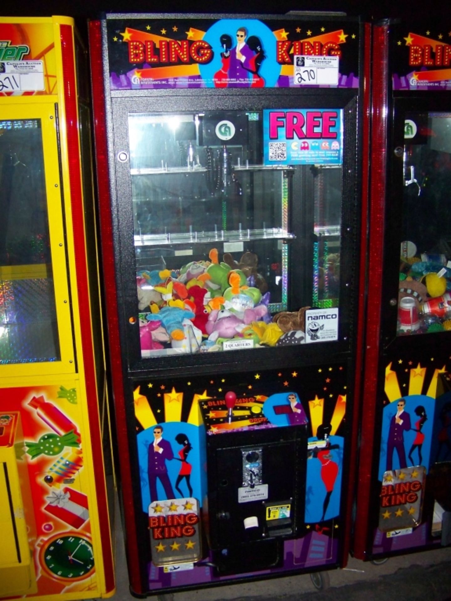 BLING KING 31" COASTAL PLUSH CLAW CRANE MACHINE