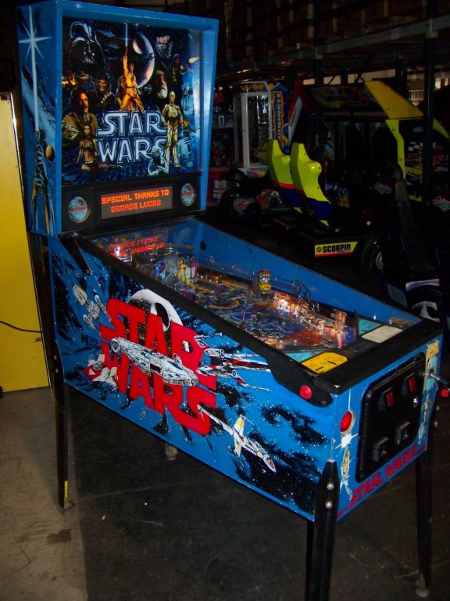 STAR WARS PINBALL MACHINE DATA EAST