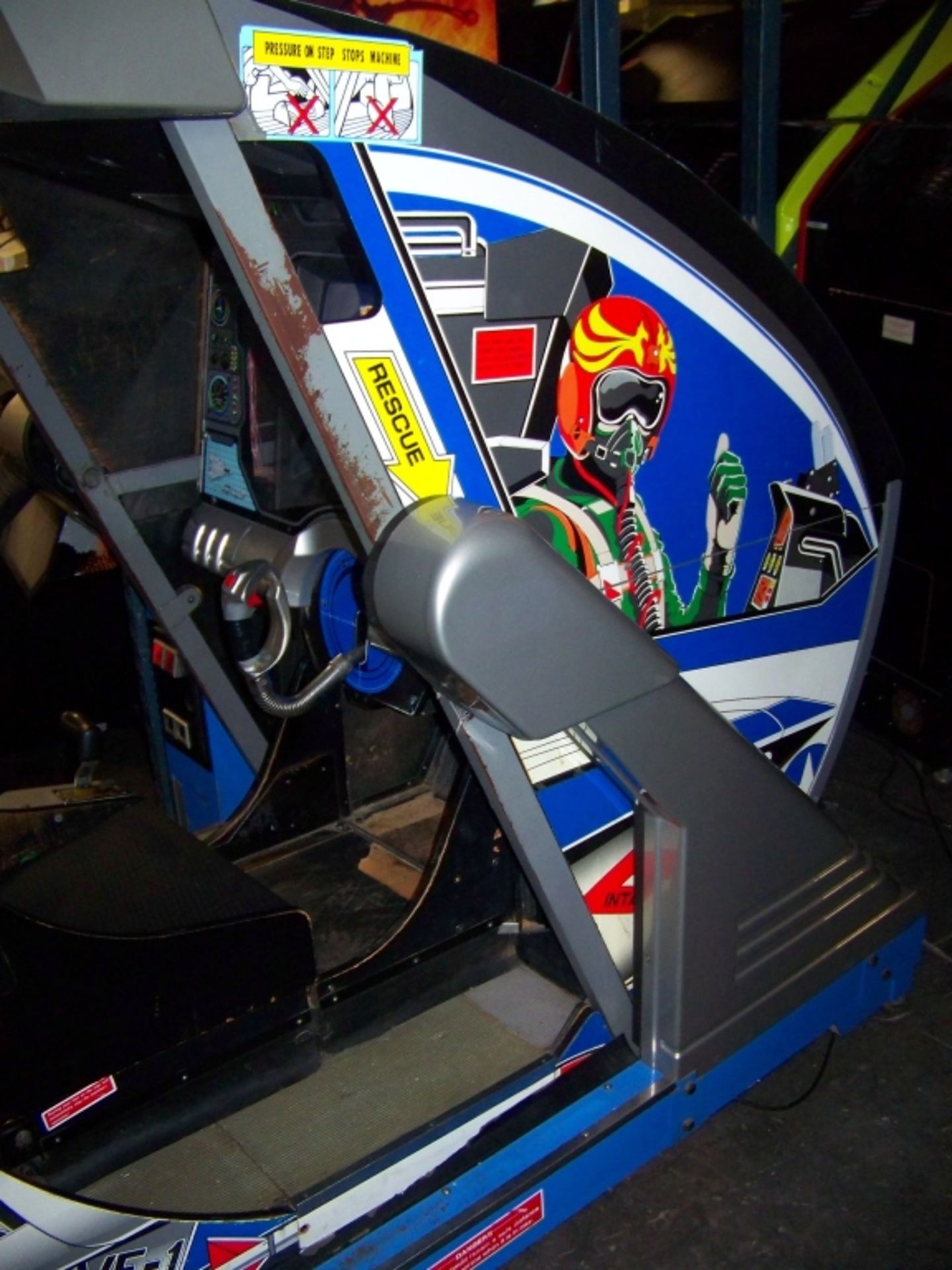 AFTERBURNER DELUXE MOTION CLASSIC ARCADE GAME SEGA - Image 8 of 10