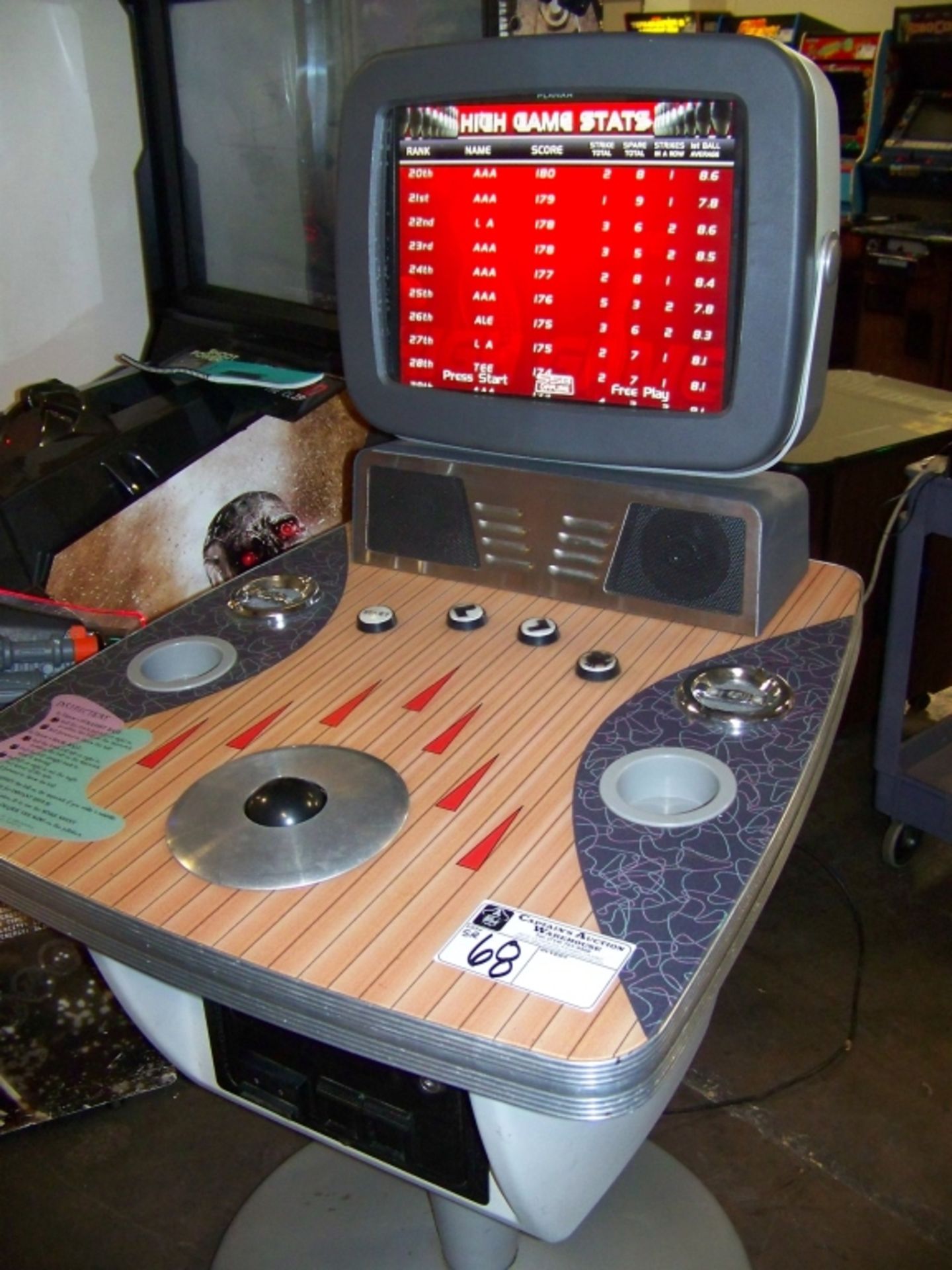 SILVER STRIKE BOWLING NAMCO CABINET - Image 5 of 6