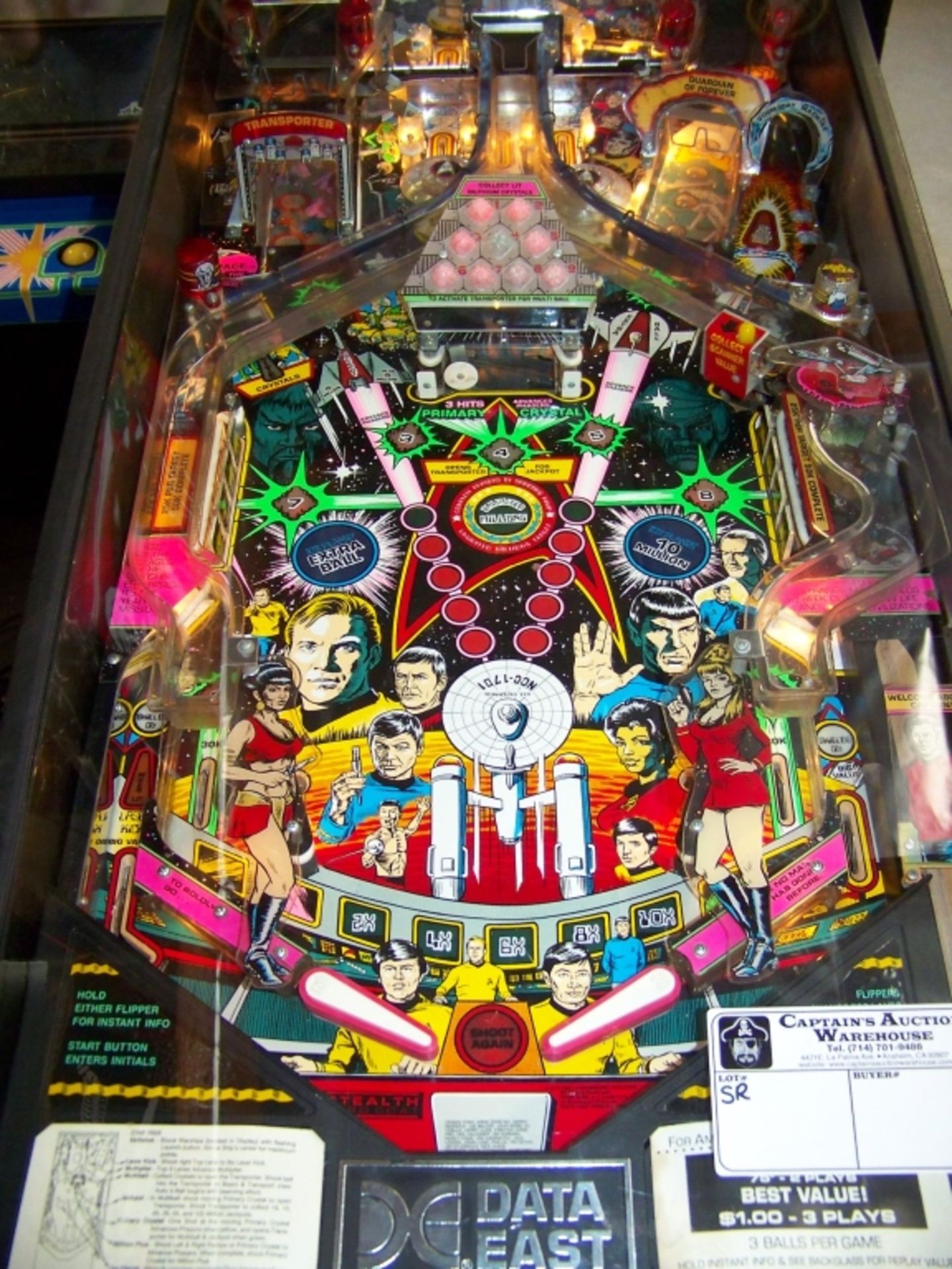 STAR TREK 25TH ANNIVERSARY PINBALL MACHINE - Image 5 of 13