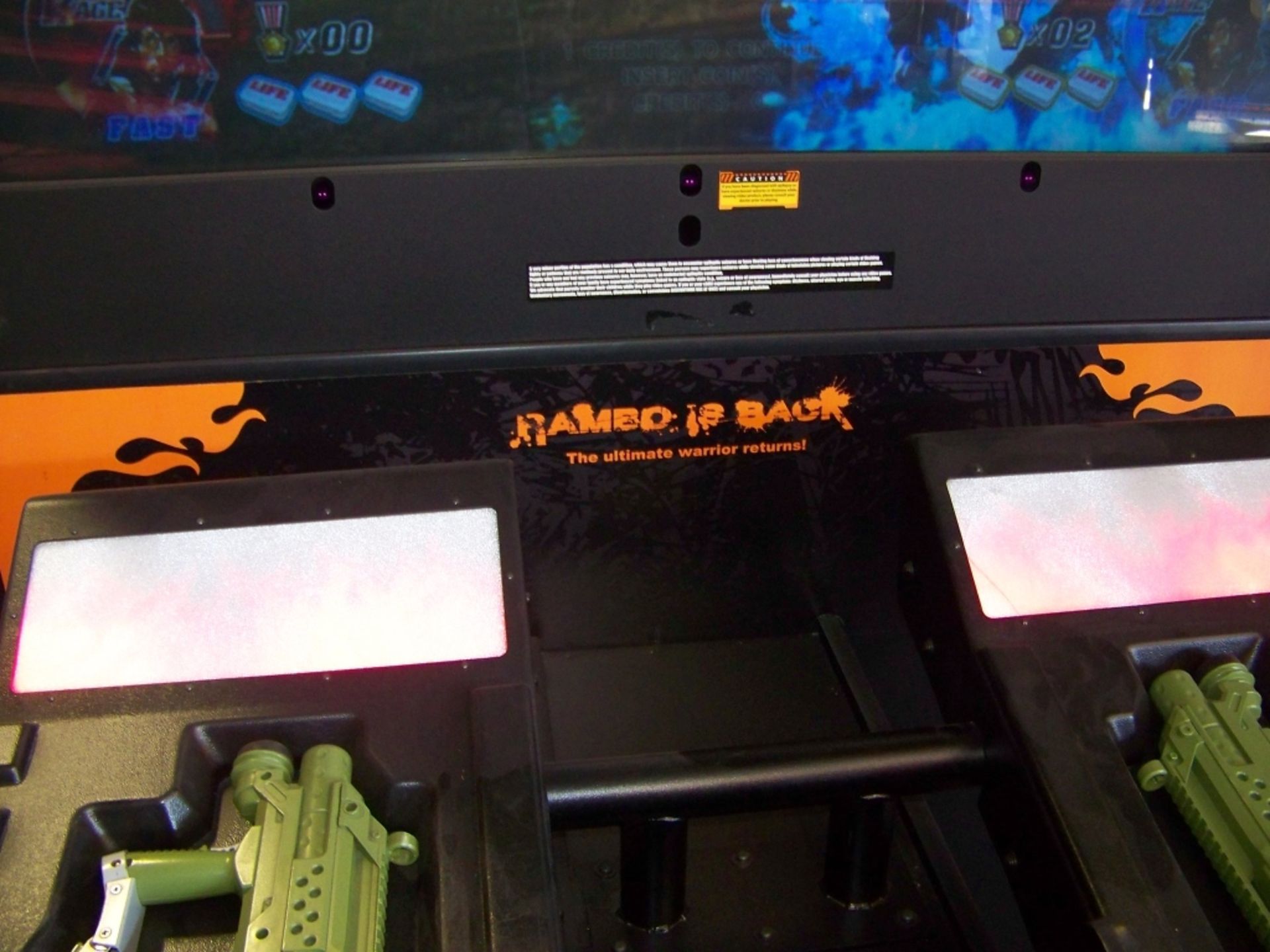 RAMBO DELUXE SHOOTER ARCADE GAME SEGA - Image 5 of 11