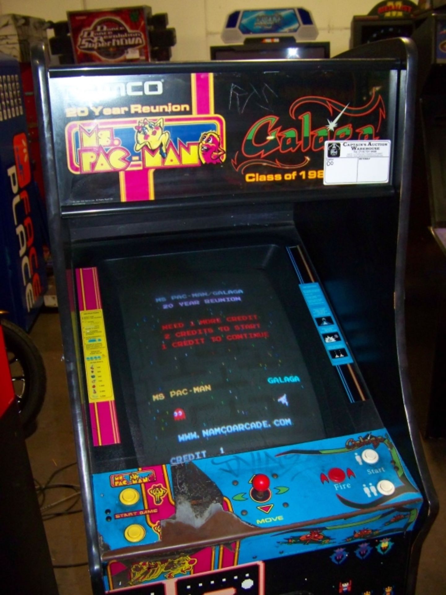 MS PACMAN GALAGA CLASS OF 1981 ARCADE GAME - Image 5 of 6