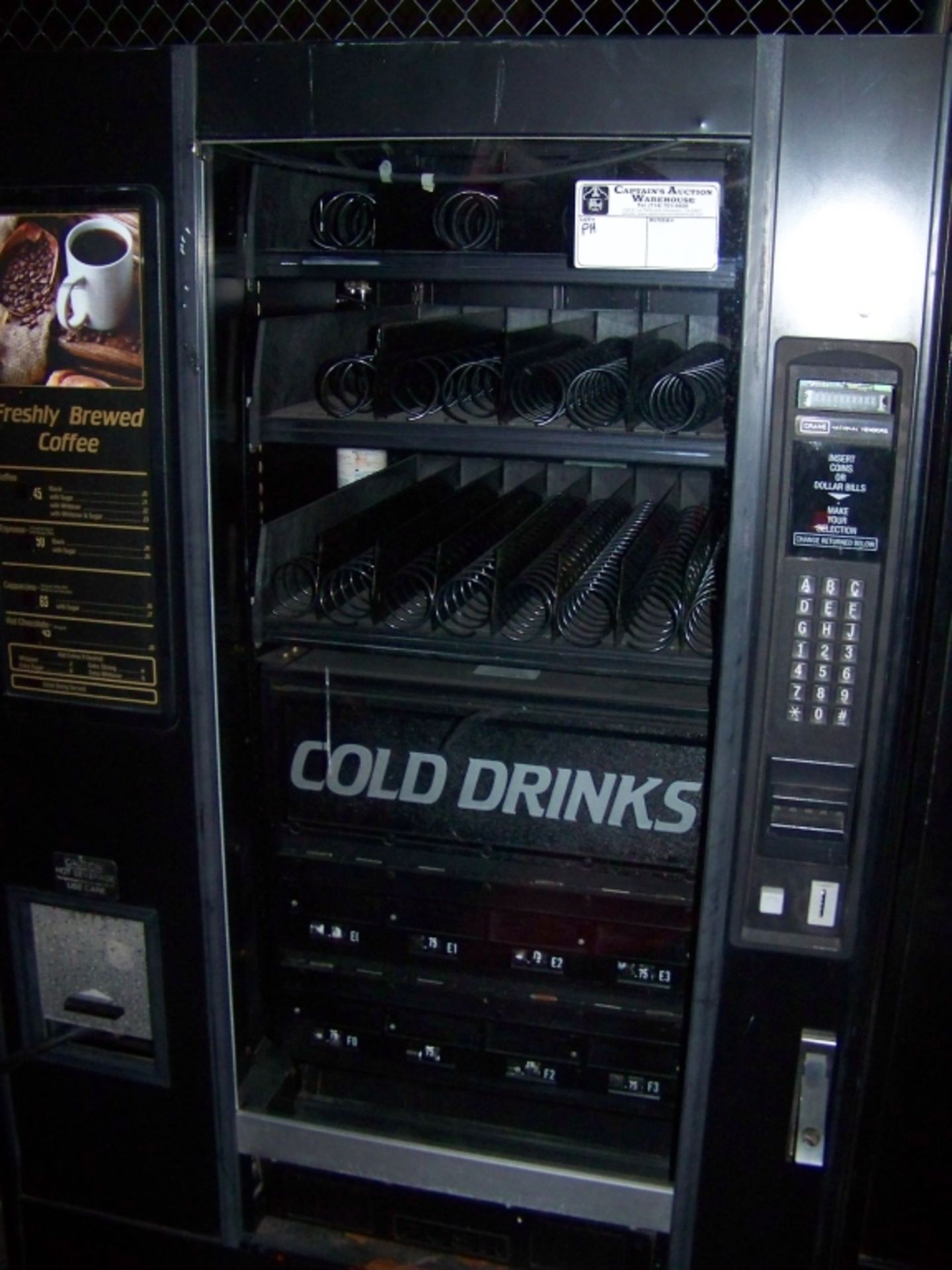 NATIONAL VENDOR MODEL 492 HOT/COLD DRINK MACHINE