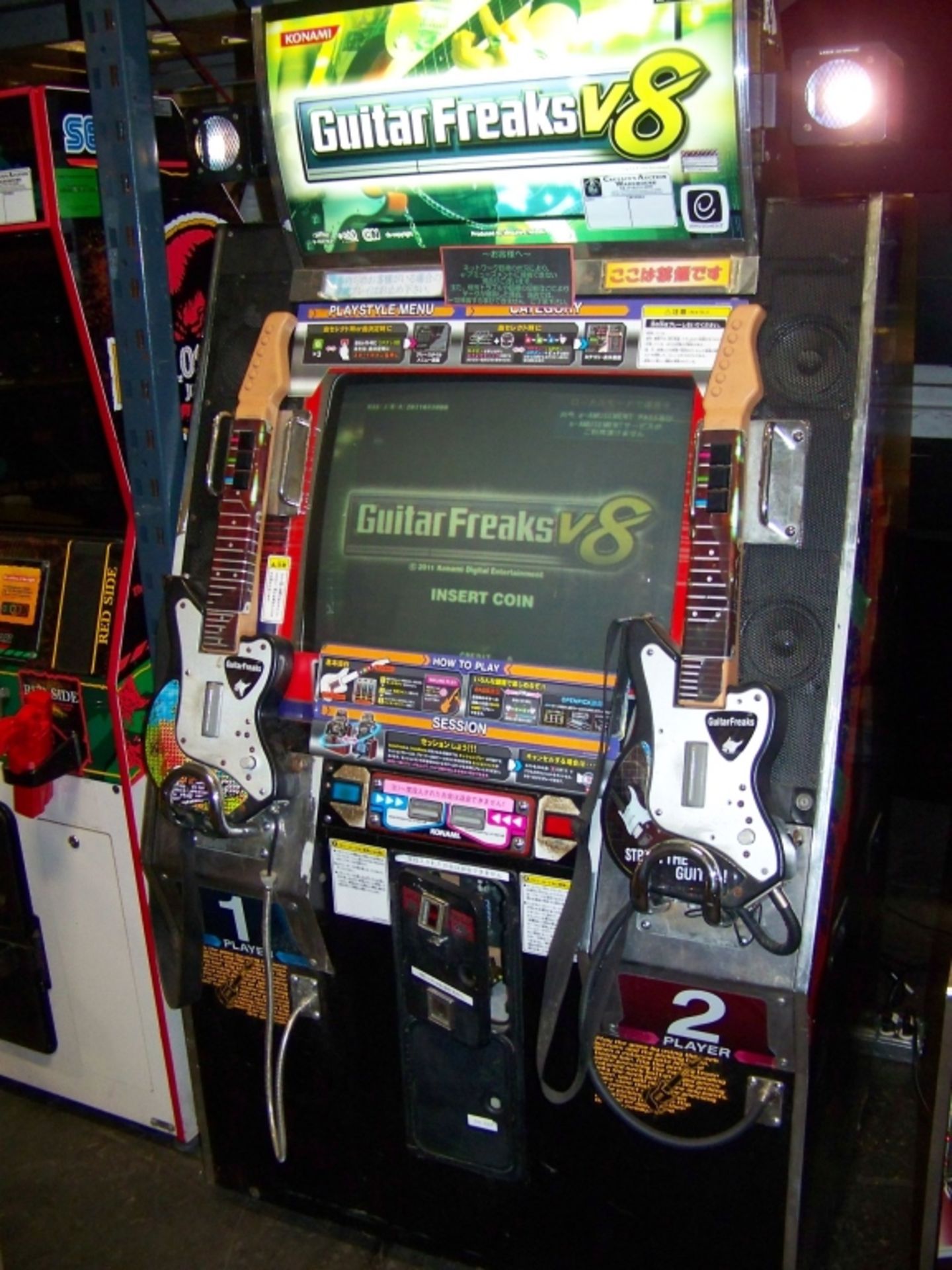 GUITAR FREAKS V8 MUSIC ARCADE GAME KONAMI - Image 9 of 9