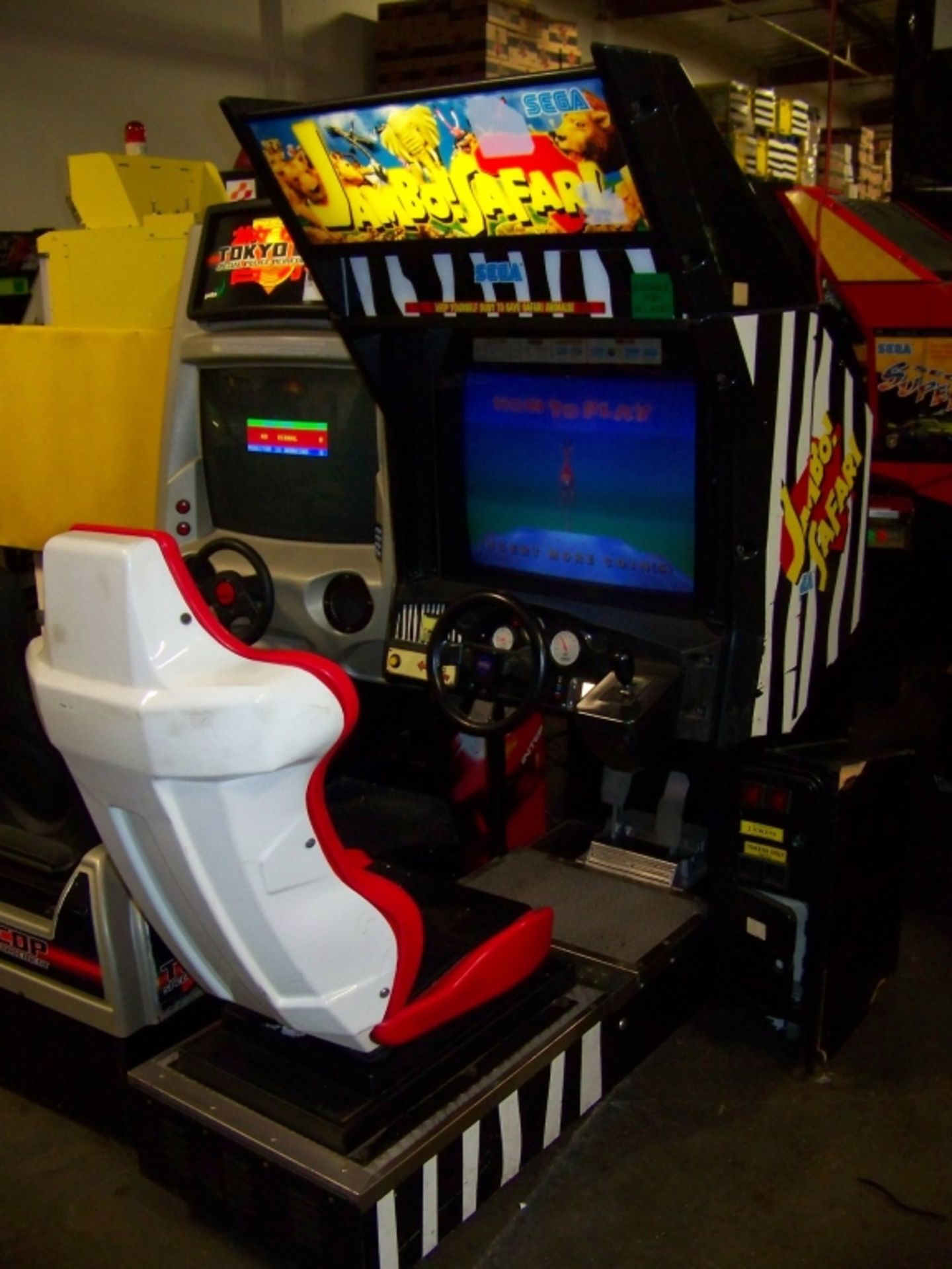 JAMBO SAFARI SITDOWN DRIVER ARCADE GAME - Image 2 of 2