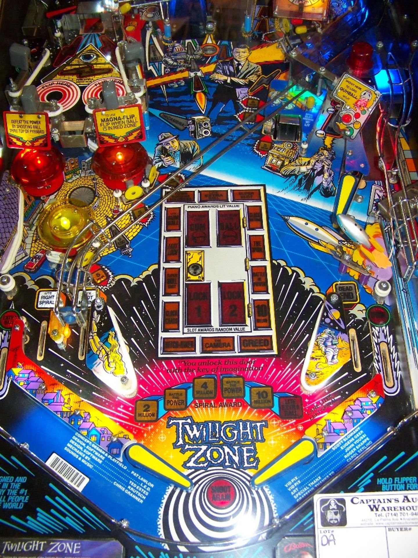 TWILIGHT ZONE PINBALL MACHINE RESTORED L@@K! - Image 18 of 19