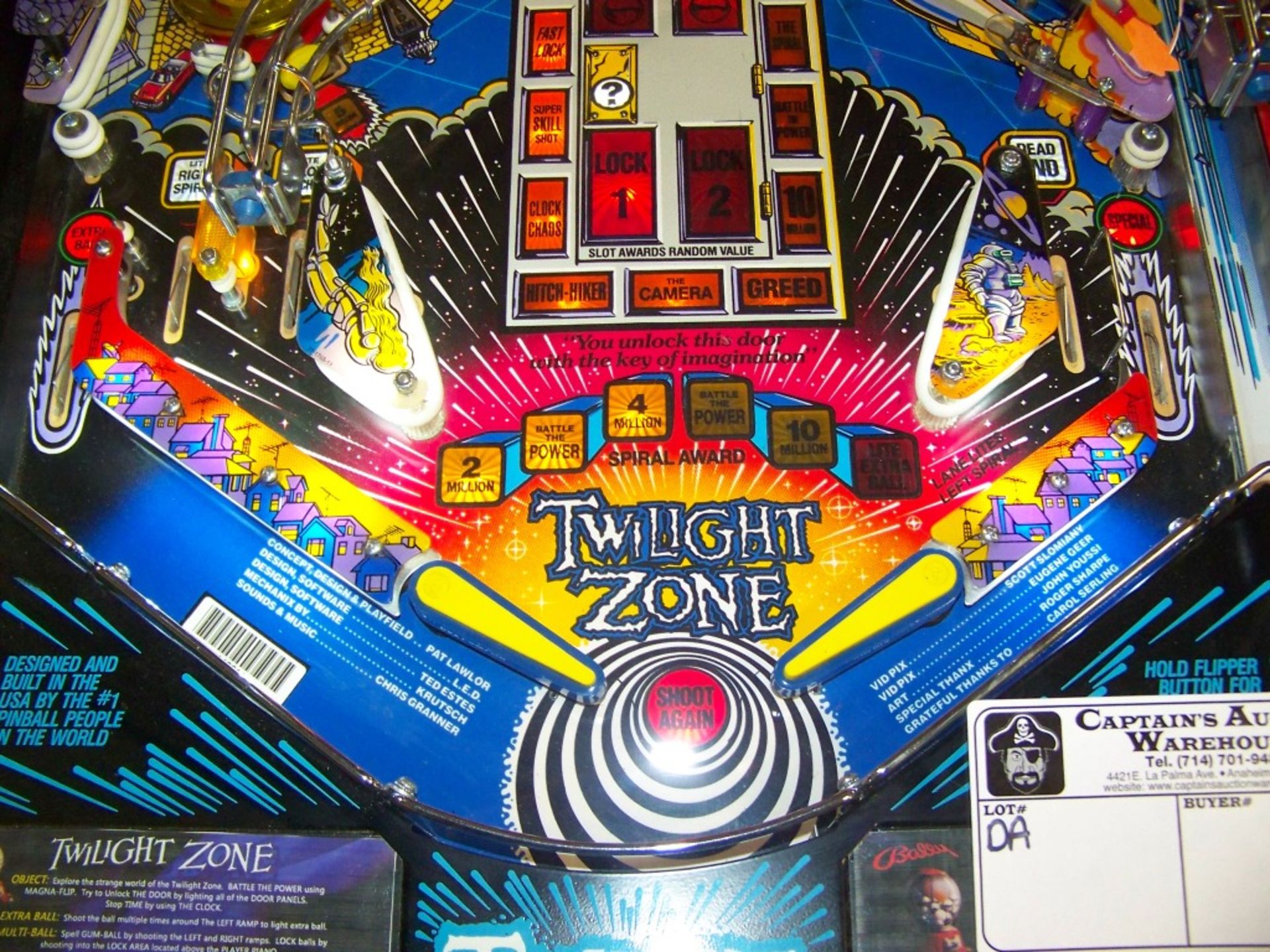 TWILIGHT ZONE PINBALL MACHINE RESTORED L@@K! - Image 10 of 19