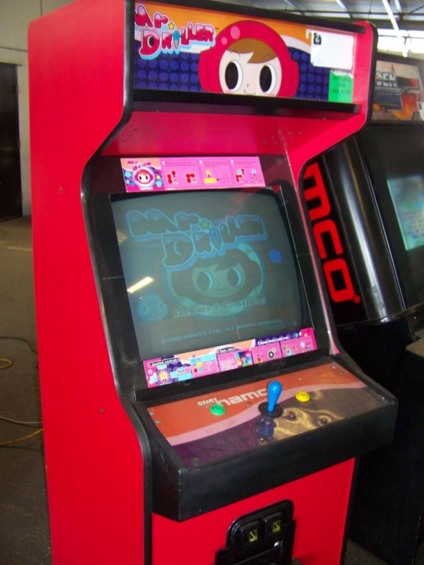 MR. DRILLER UPRIGHT ARCADE GAME 25"CRT - Image 2 of 3