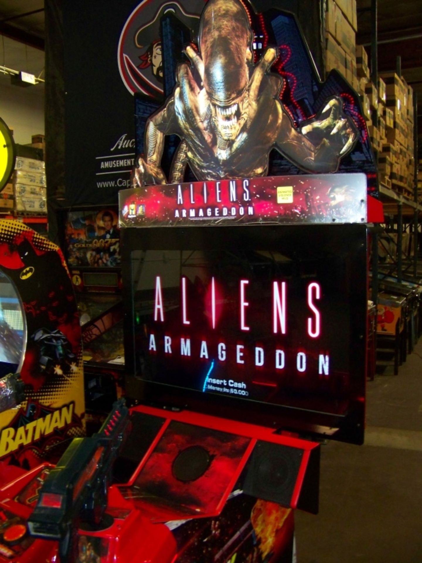 ALIENS ARMAGEDDON FIXED GUN ARCADE GAME NEW! - Image 3 of 3