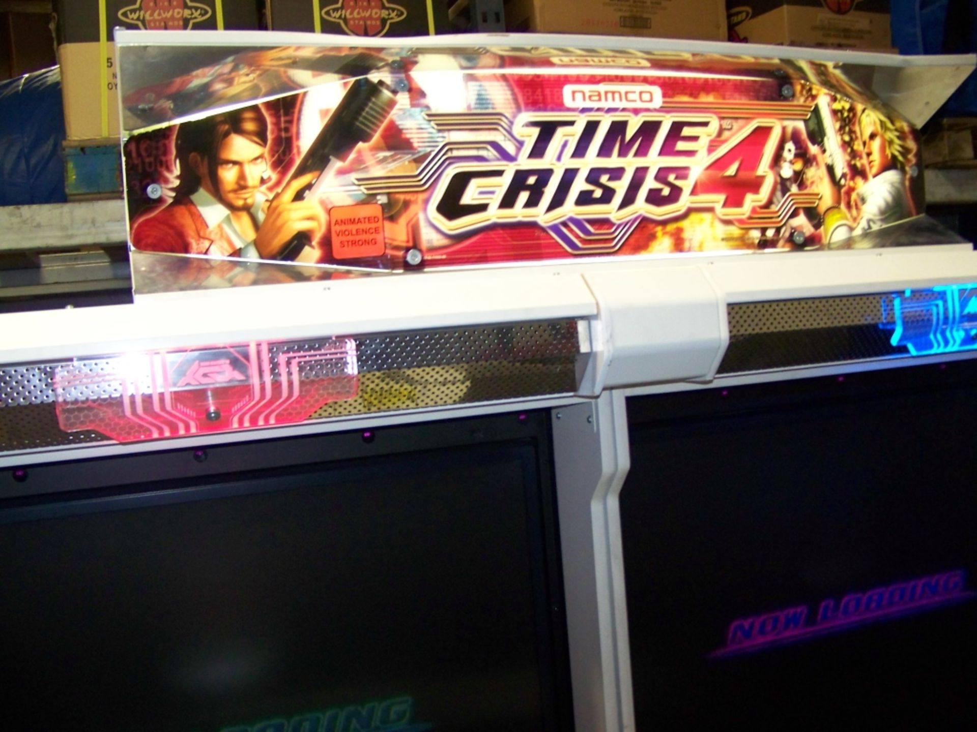 TIME CRISIS 4 TWIN 50" DELUXE SHOOTER ARCADE NAMCO - Image 5 of 9