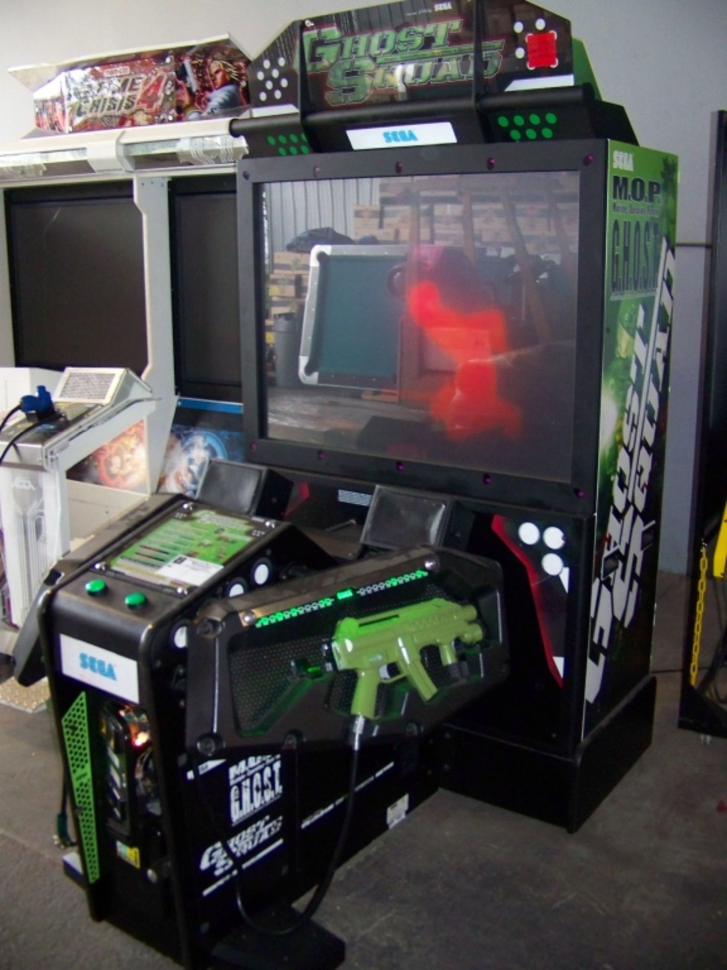 GHOST SQUAD DX 50" SHOOTER ARCADE GAME SEGA - Image 5 of 8