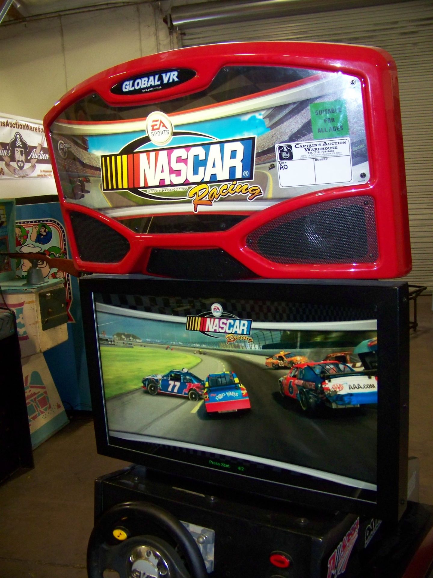 NASCAR RACING ARCADE GAME 32" LCD GLOBAL VR - Image 3 of 7