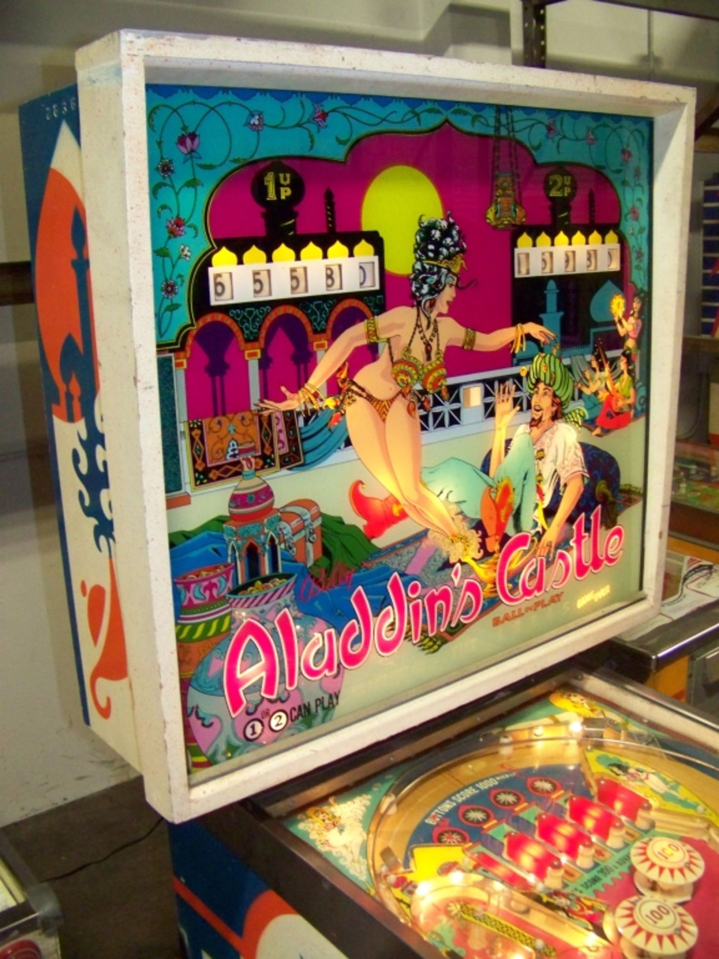 ALADDINS CASTLE PINBALL MACHINE 1976 BALLY - Image 8 of 11