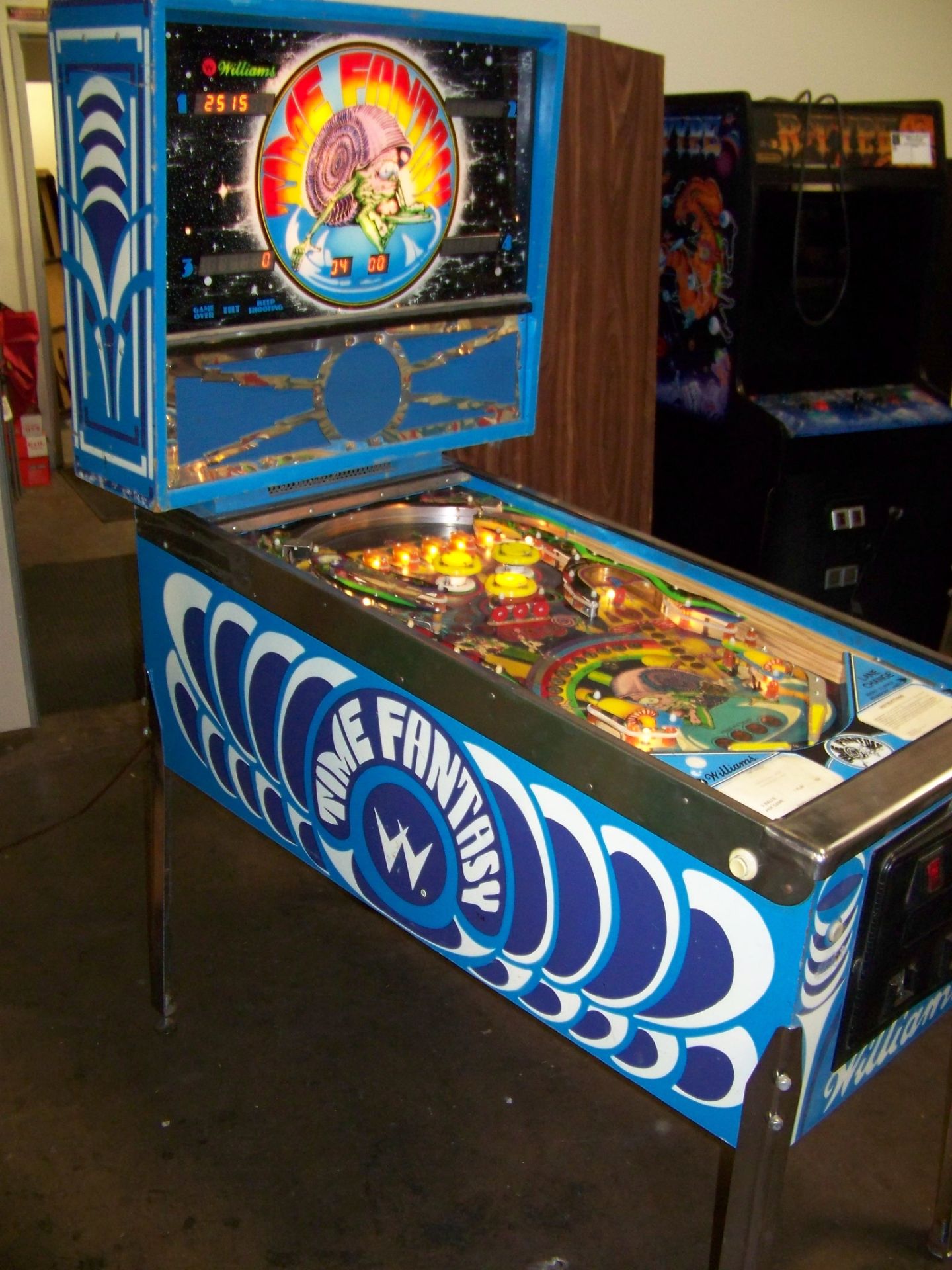 TIME FANTASY PINBALL MACHINE 1983 WILLIAMS