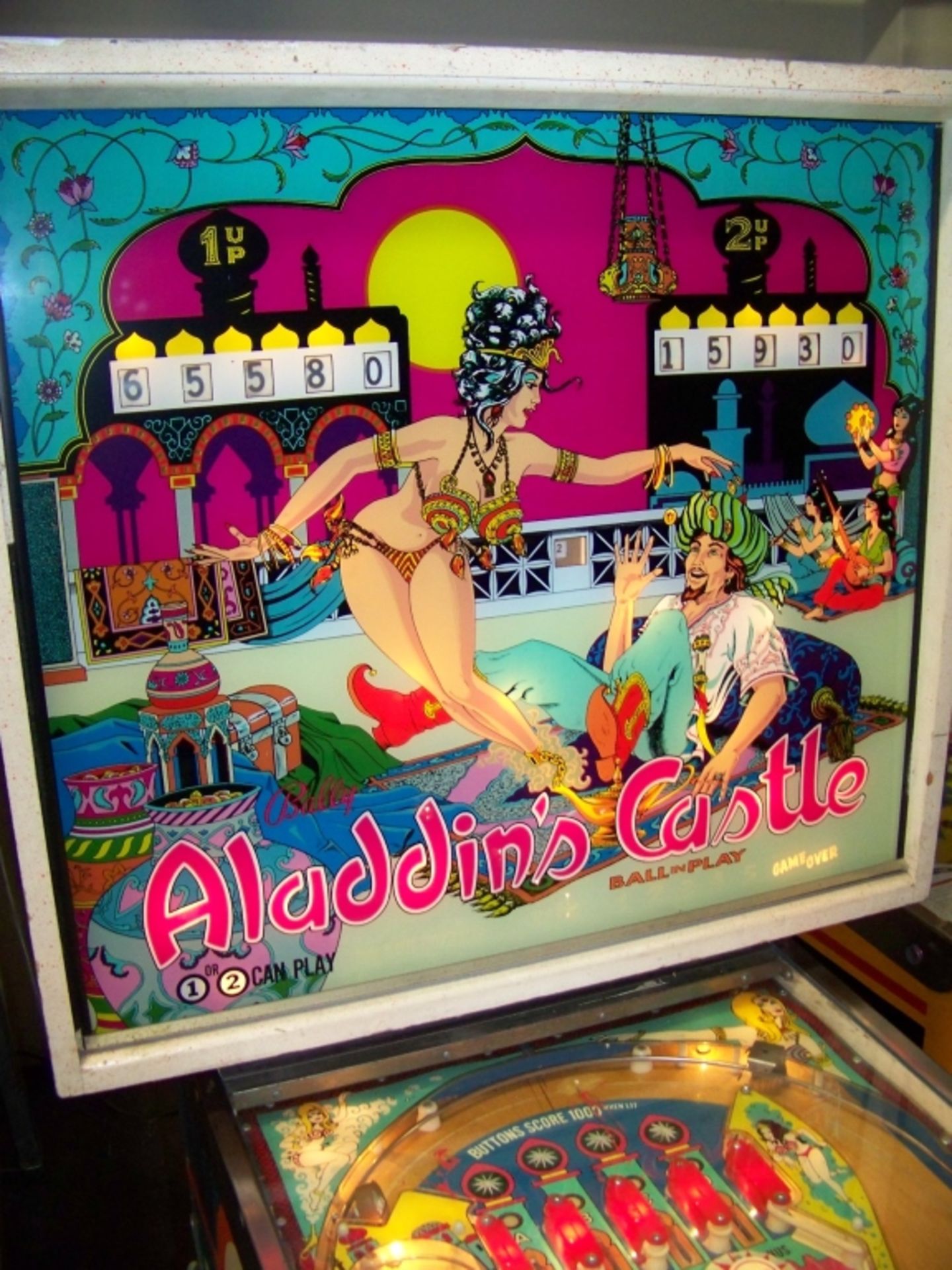 ALADDINS CASTLE PINBALL MACHINE 1976 BALLY - Image 3 of 11