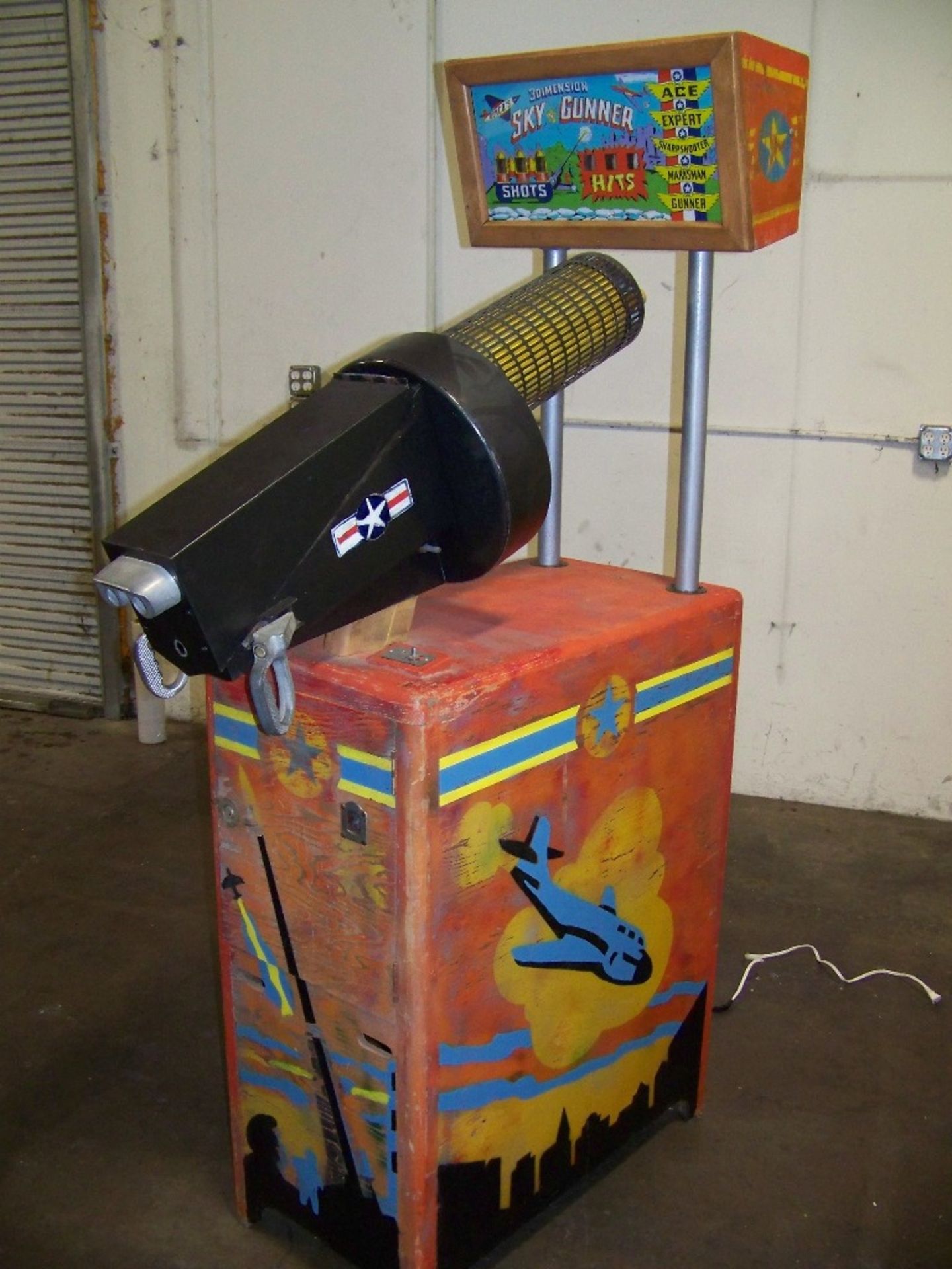 1953 GENCO'S SKY GUNNER 3 DIMENSION ARCADE GAME