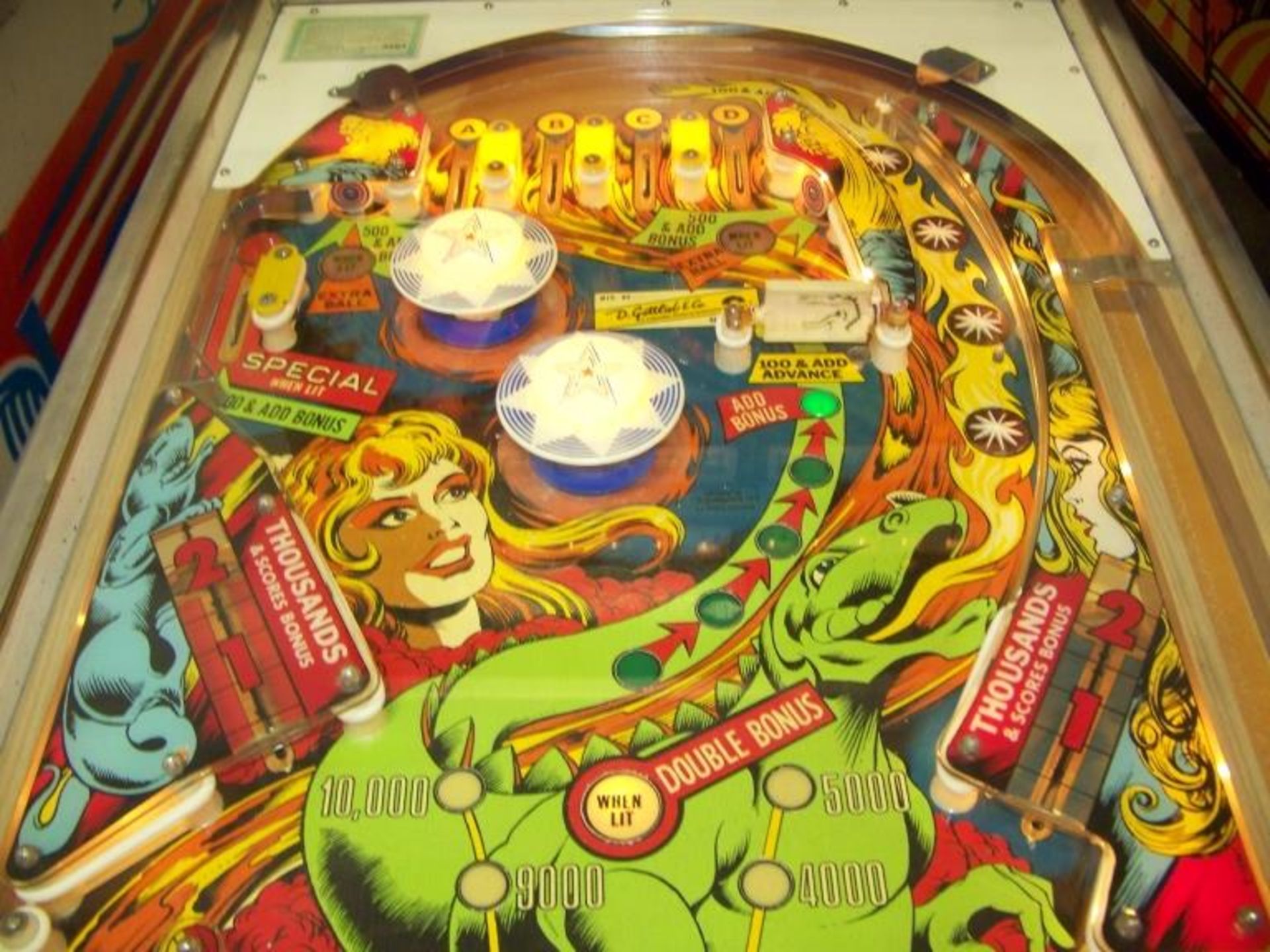 DRAGON PINBALL MACHINE ELCTRO MECHANICAL GOTTLIEB - Image 5 of 14