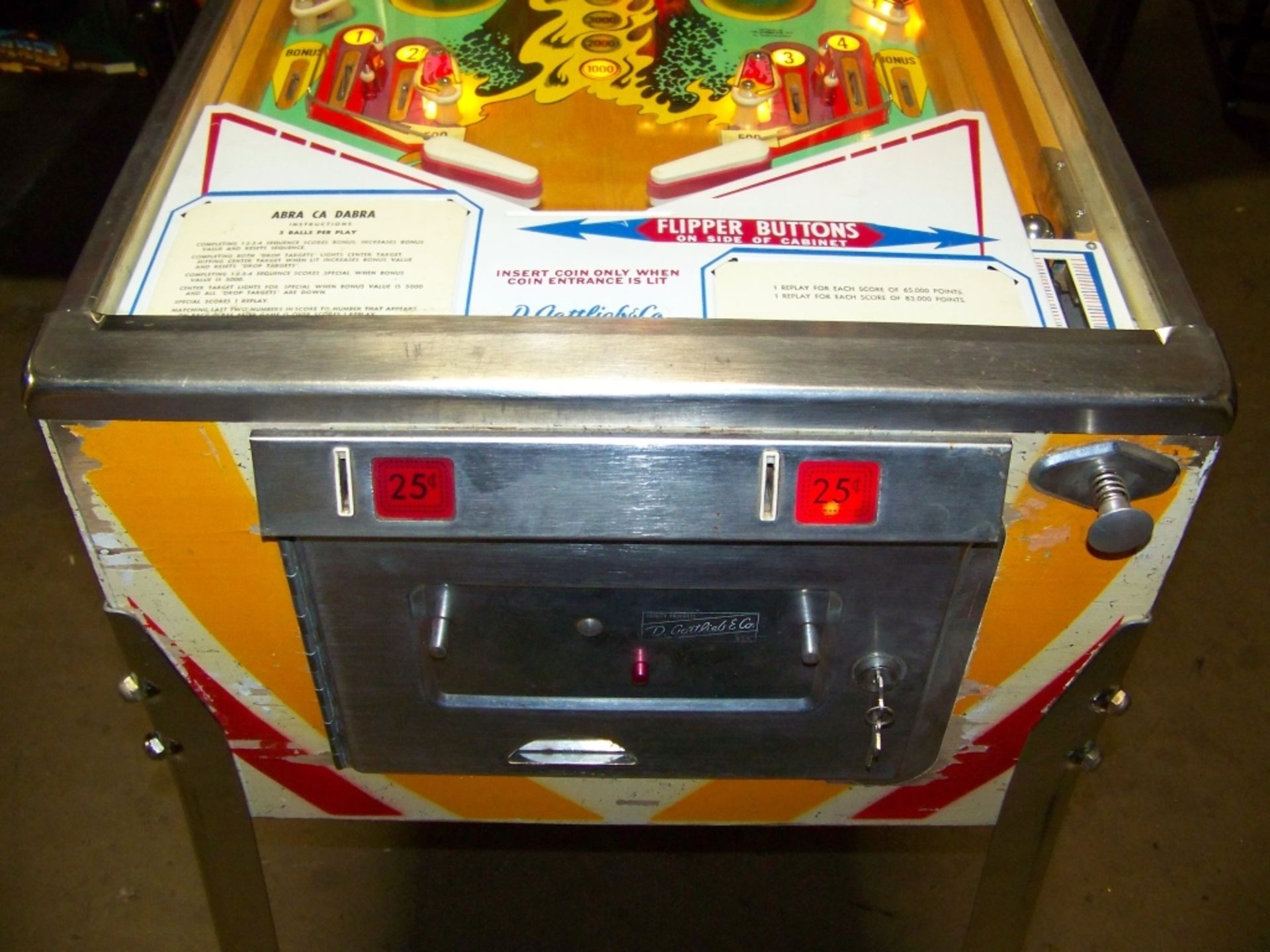 ABRA CA DABRA PINBALL MACHINE 1975 GOTTLIEB - Image 13 of 15