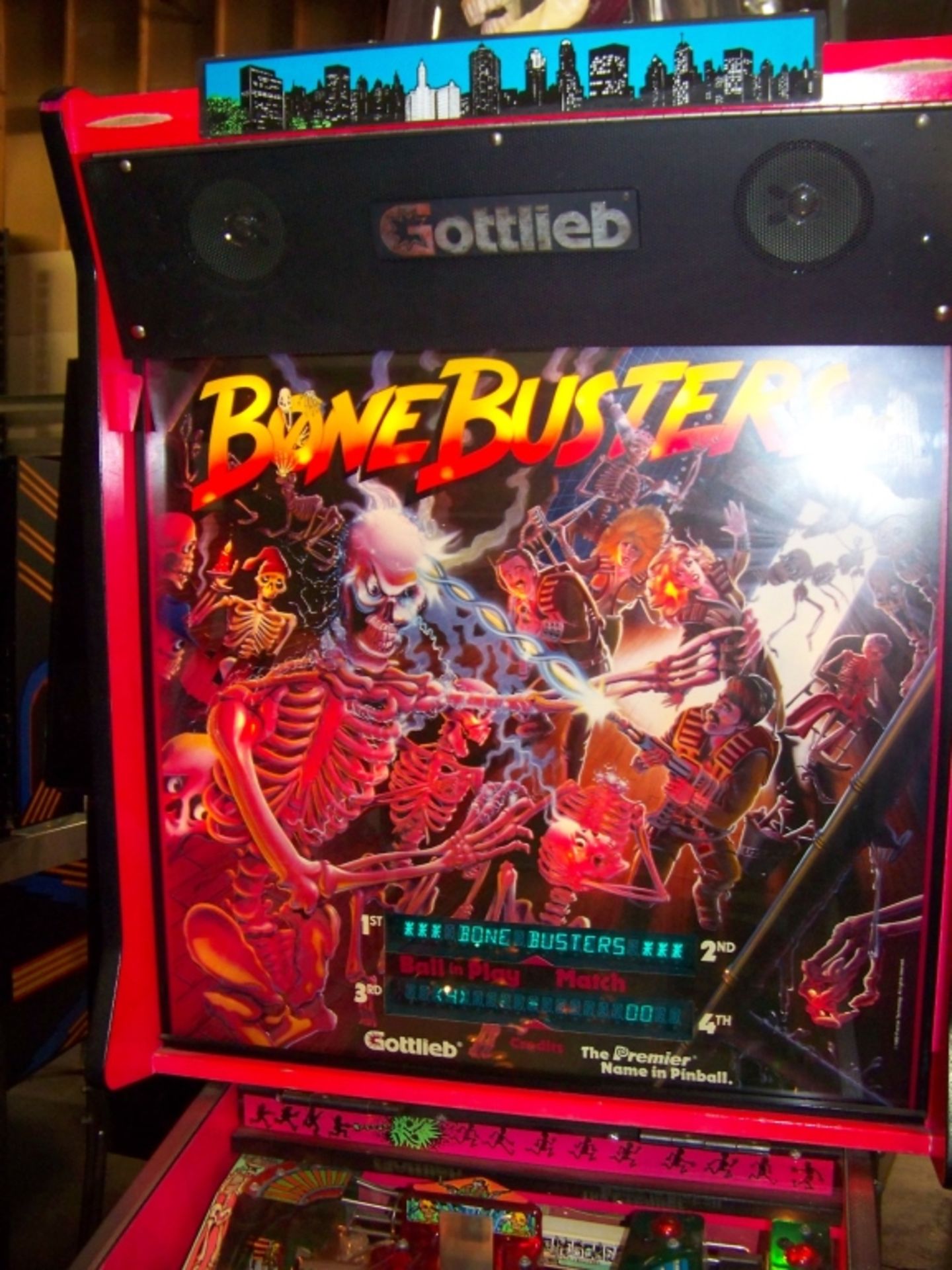 BONE BUSTERS PINBALL MACHINE 1991 PREMIER GOTTLIEB - Image 5 of 10