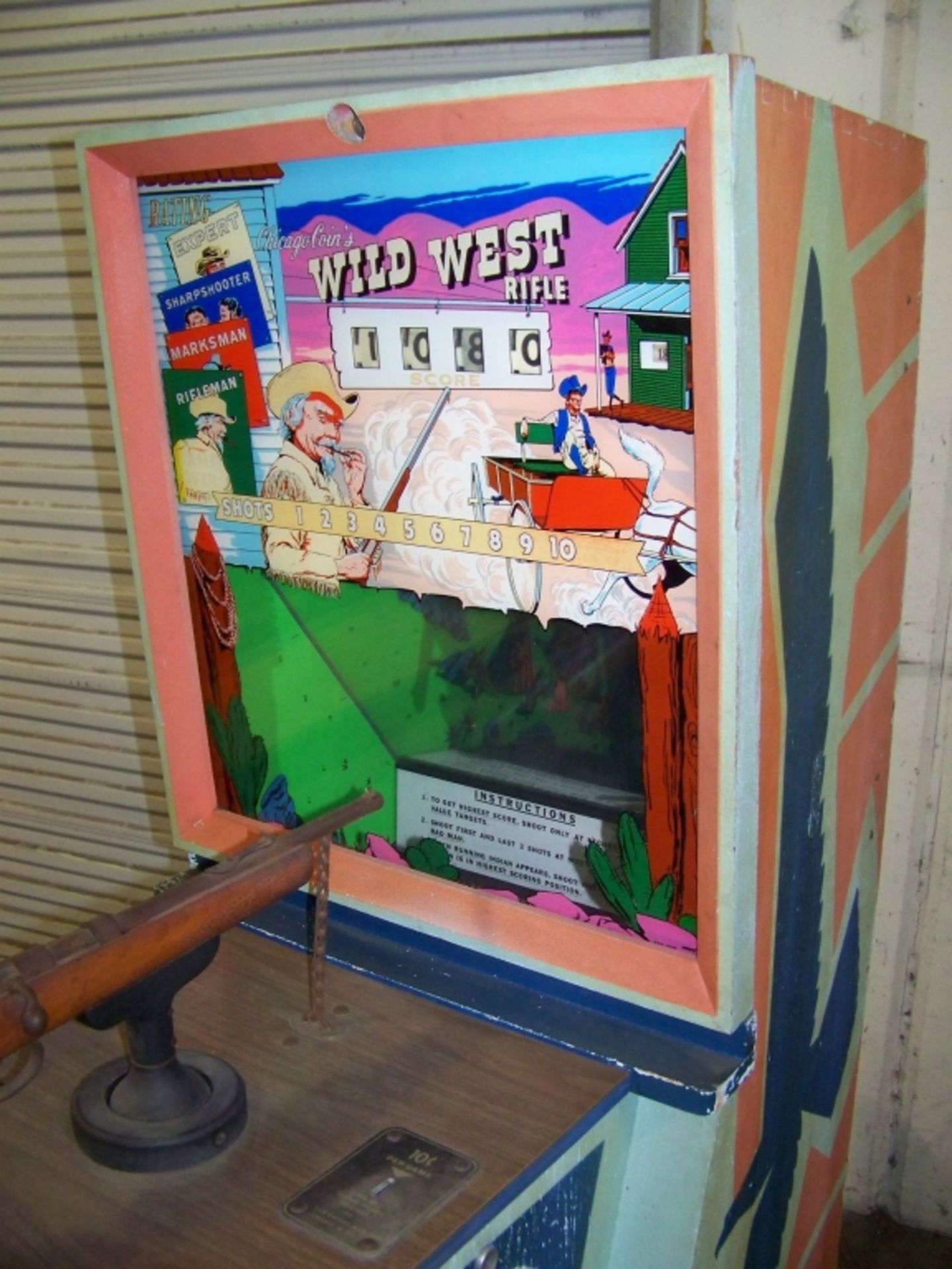 WILD WEST RIFLE ARCADE GAME 1967 CHICAGO COIN E.M. - Image 3 of 7