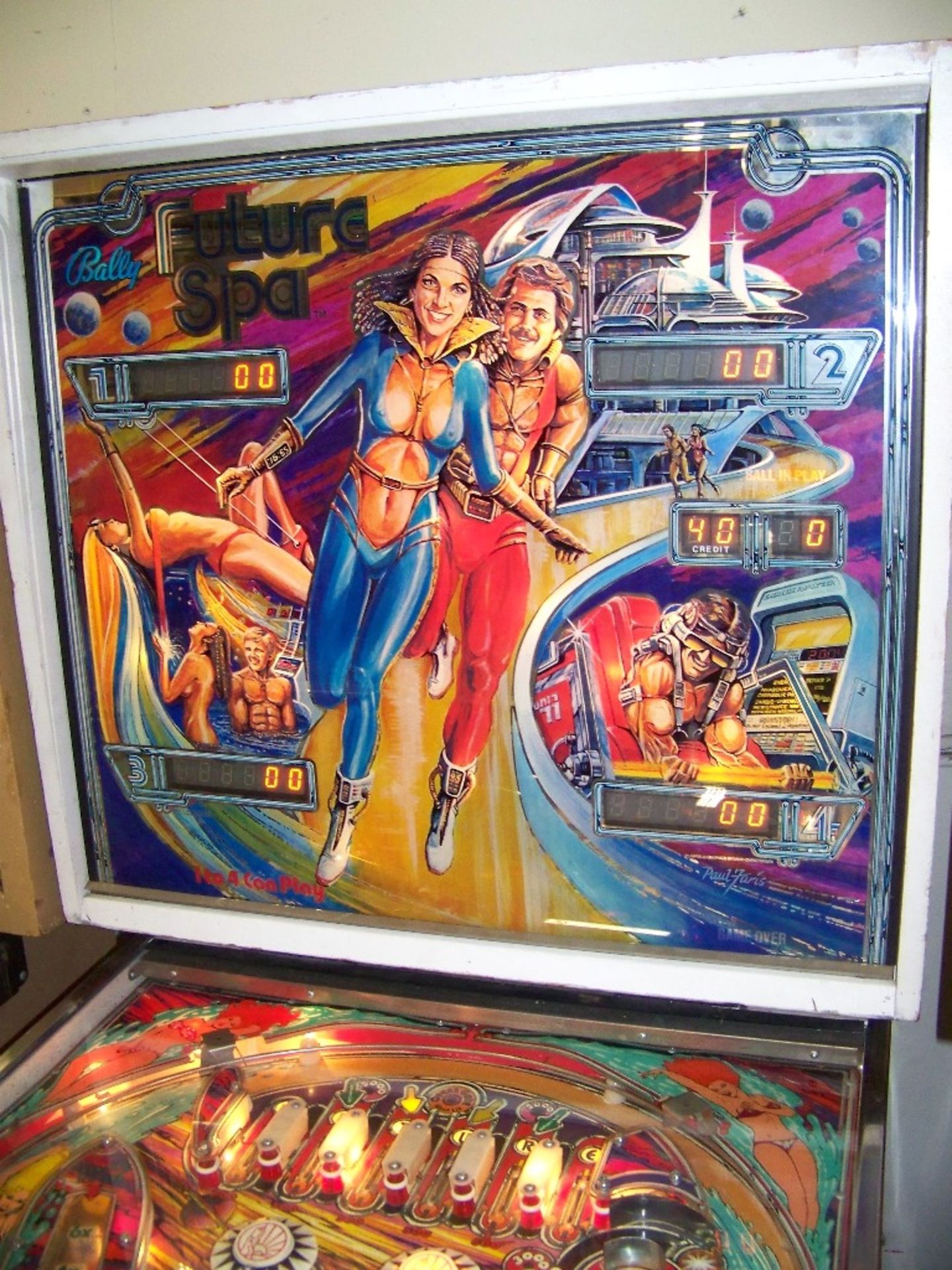 FUTURE SPA PINBALL MACHINE 1979 BALLY WIDE BDY - Image 8 of 10