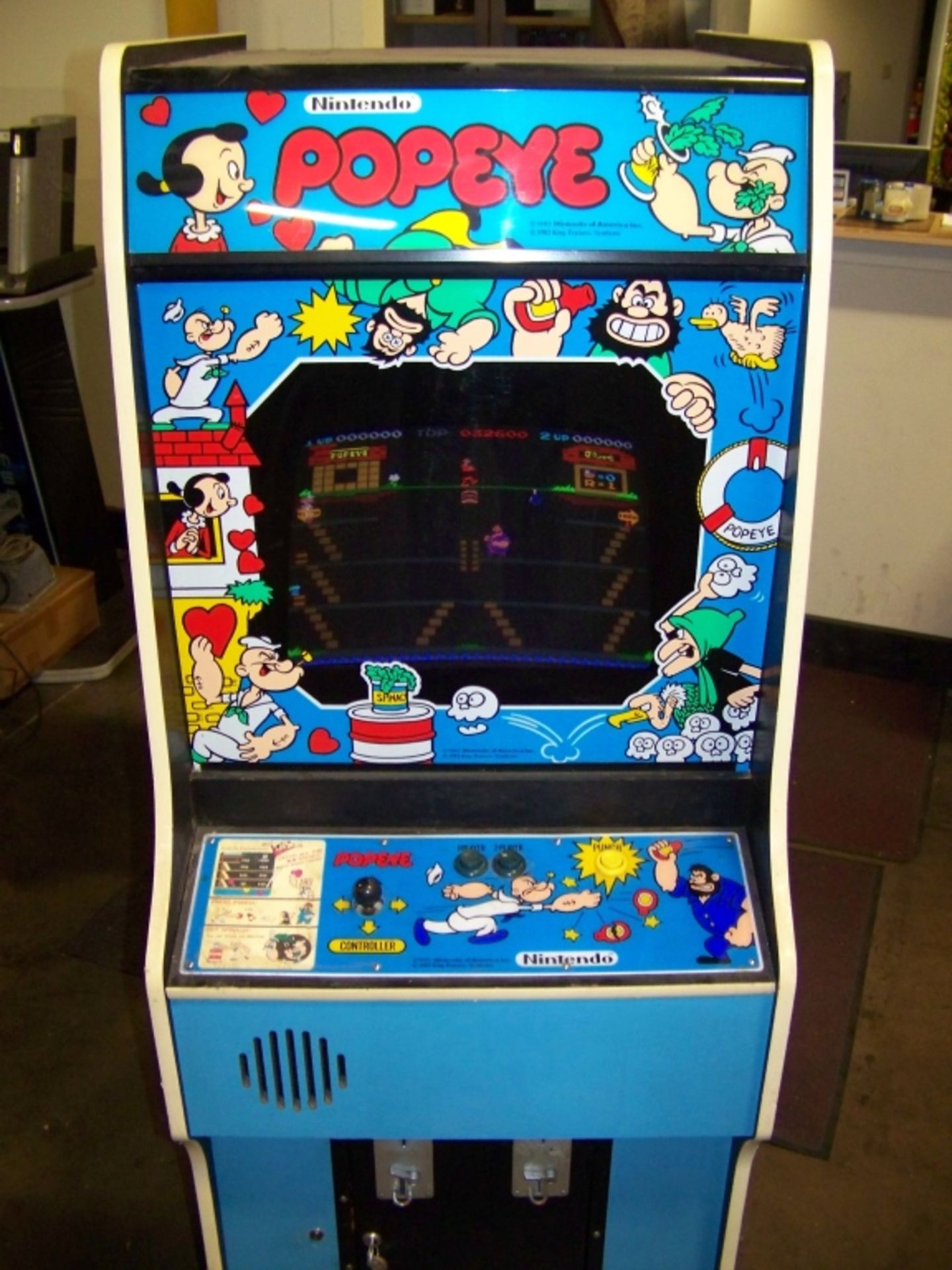 POPEYE CLASSIC ARCADE GAME 1982 NINTENDO - Image 8 of 11