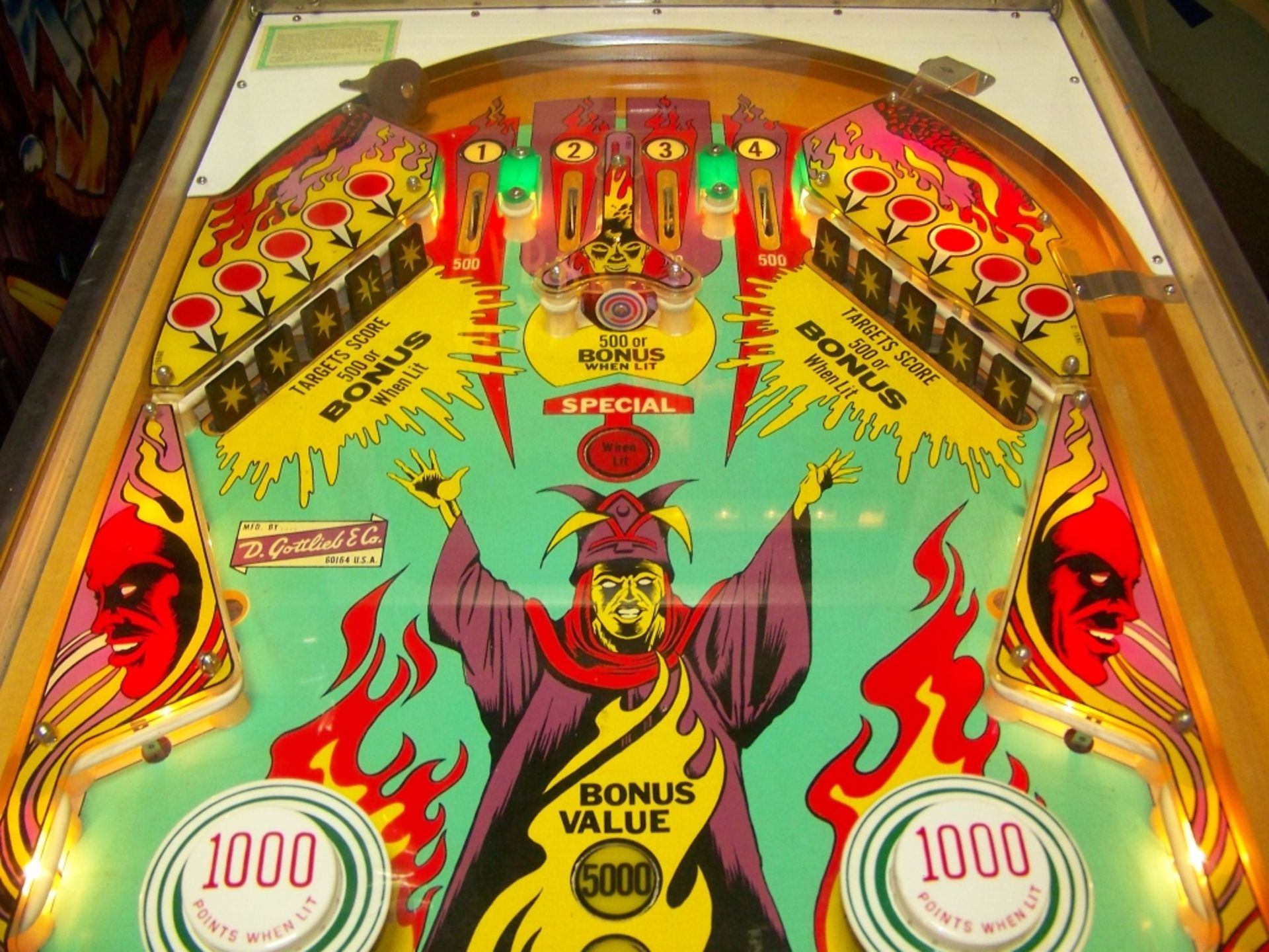 ABRA CA DABRA PINBALL MACHINE 1975 GOTTLIEB - Image 11 of 15