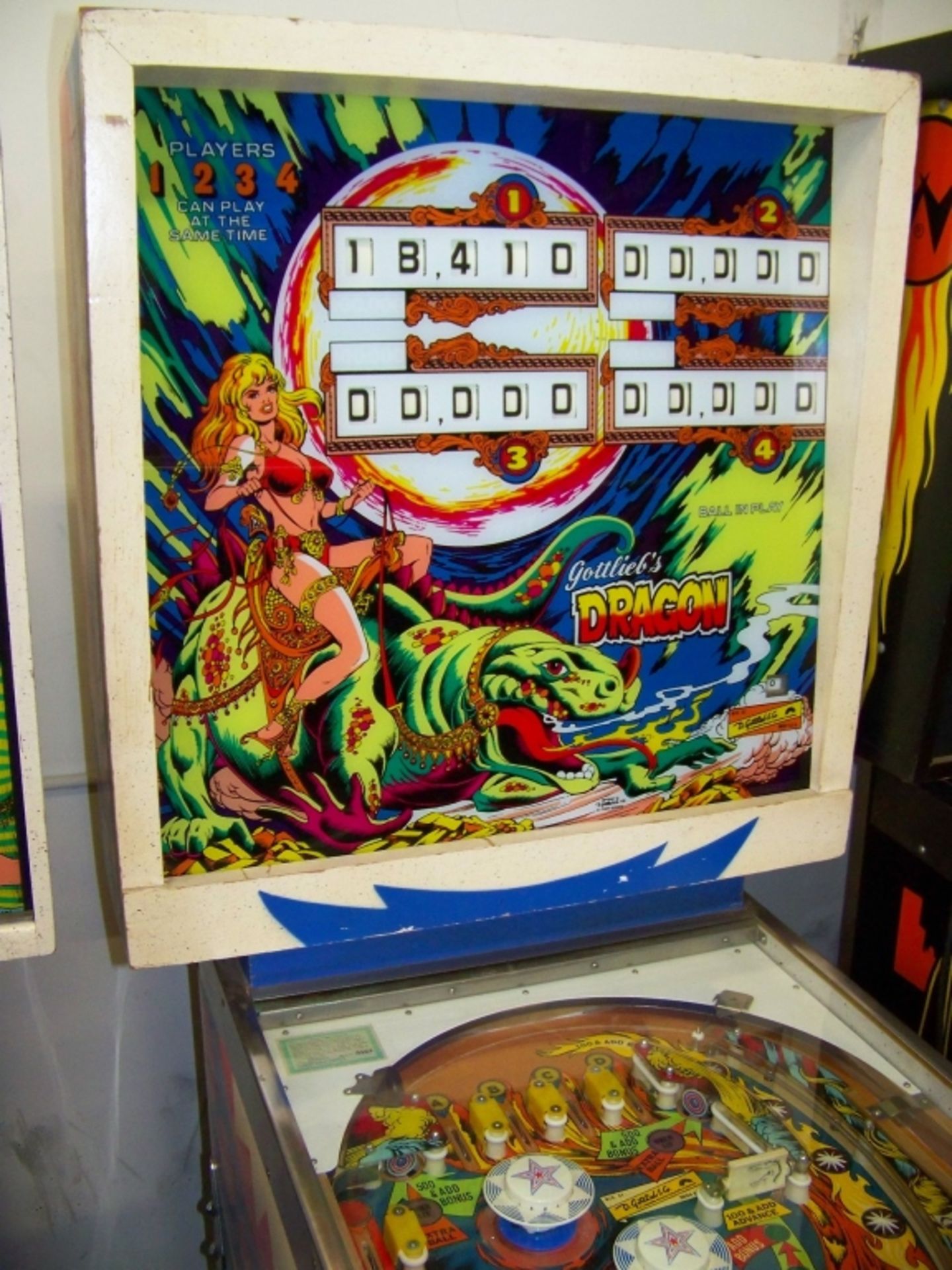 DRAGON PINBALL MACHINE ELCTRO MECHANICAL GOTTLIEB - Image 4 of 14