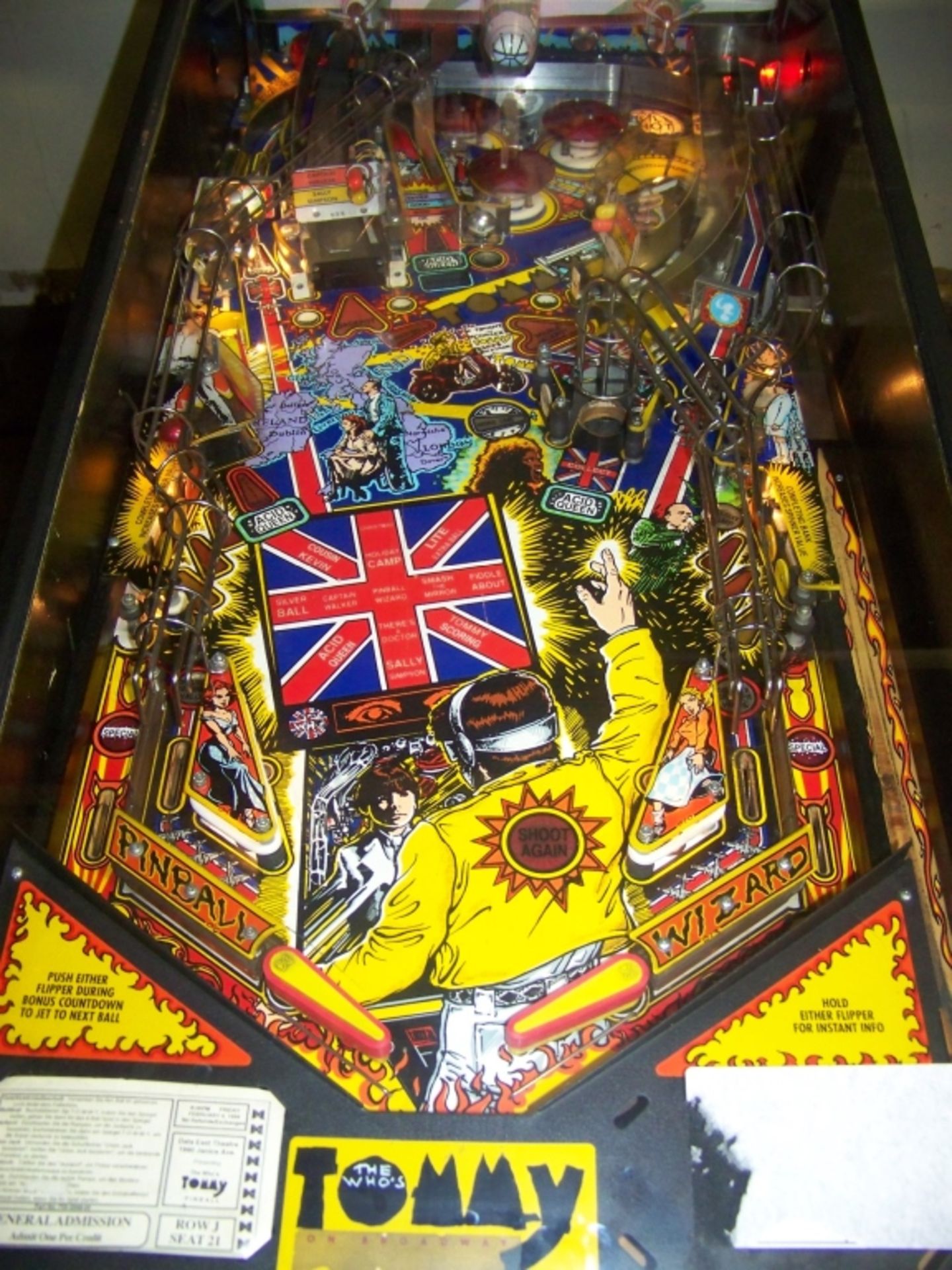PINBALL WIZARD TOMMY THE WHO 1994 DATA EAST - Image 9 of 9