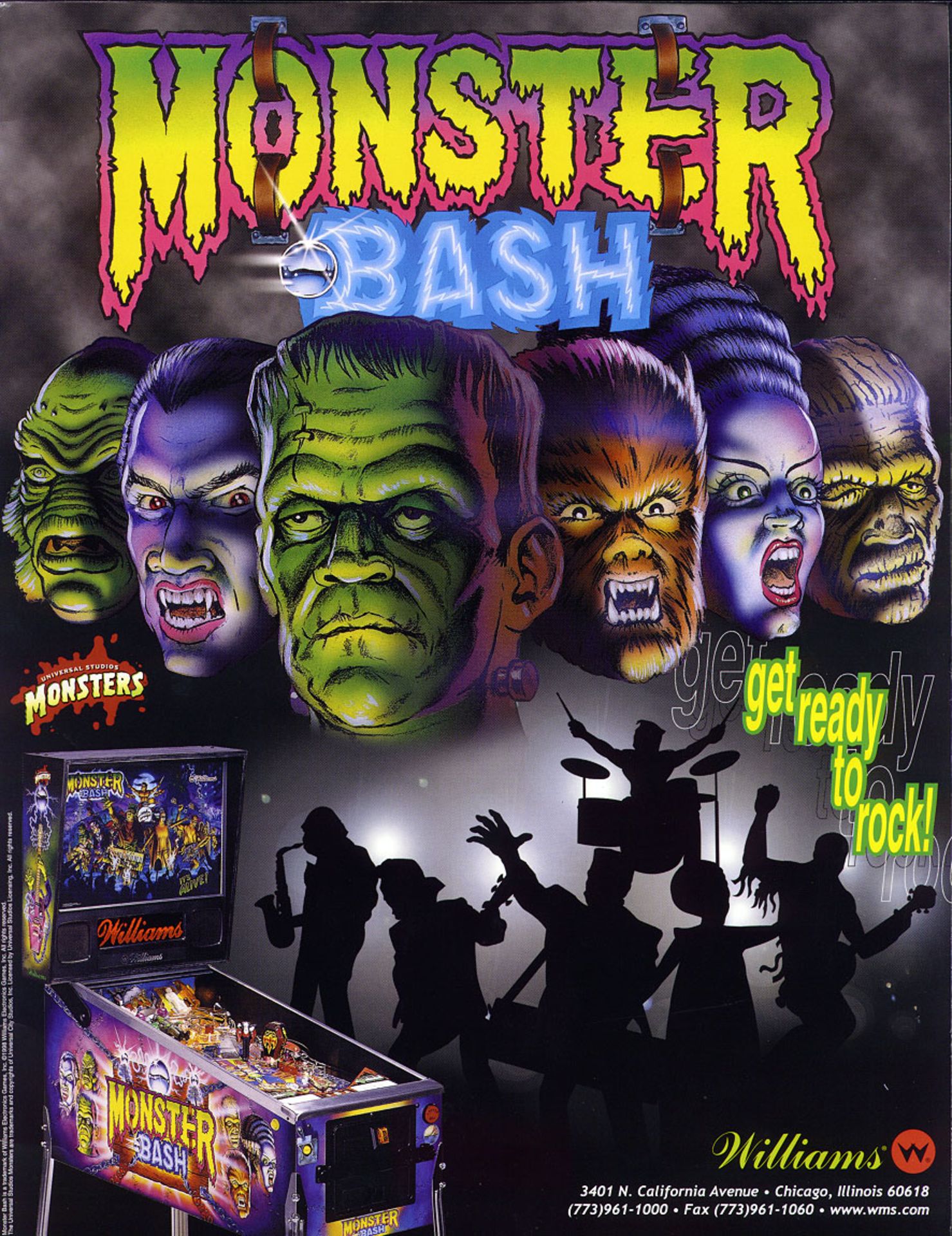 MONSTER BASH PINBALL MACHINE WILLIAMS - Image 3 of 19