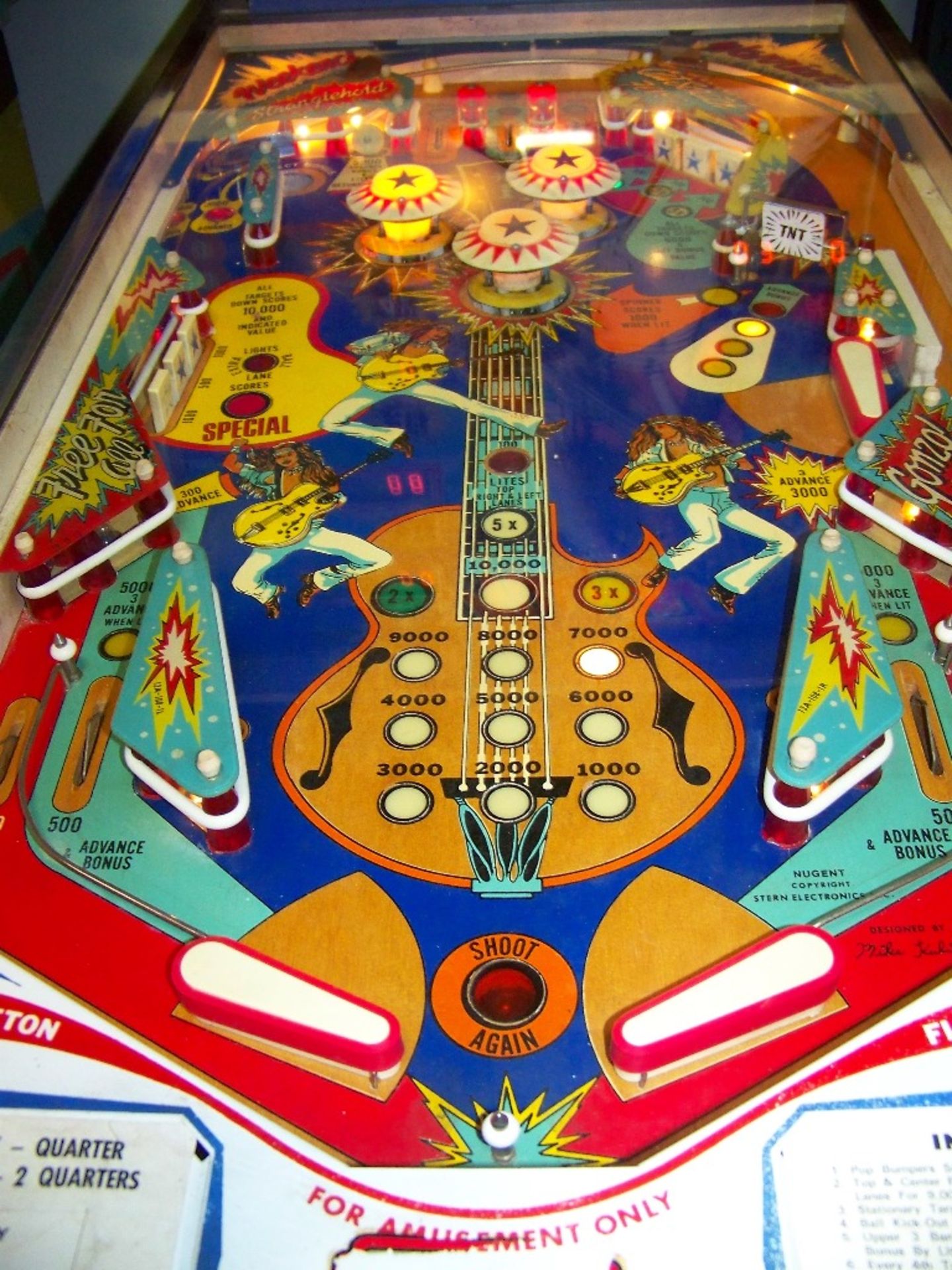 NUGENT BY STERN PINBALL MACHINE 1978 - Image 8 of 14