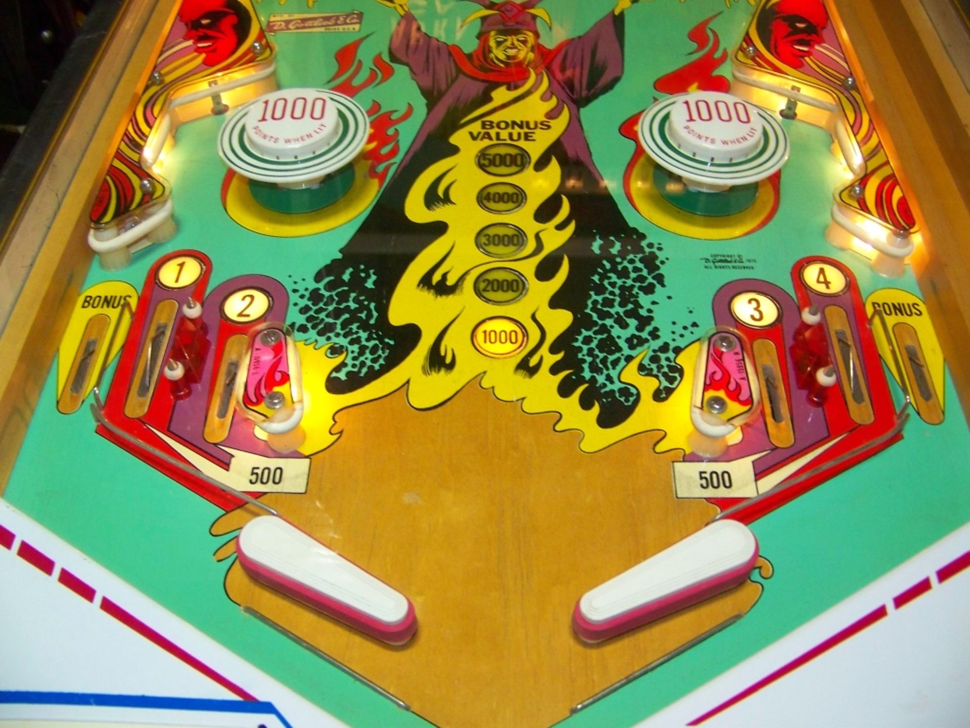 ABRA CA DABRA PINBALL MACHINE 1975 GOTTLIEB - Image 12 of 15