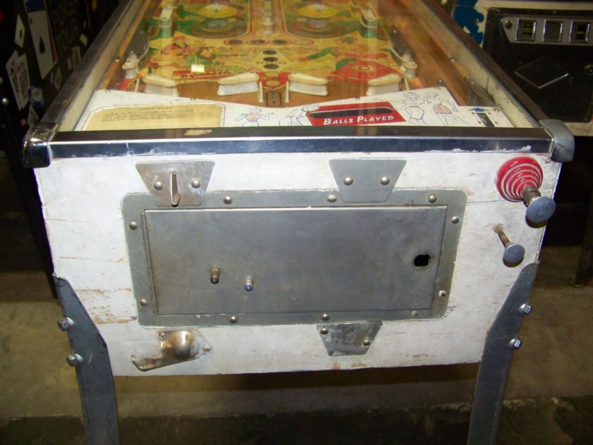 SHOW BOAT WEDGE HEAD PINBALL 1961 GOTTLIEB - Image 6 of 9